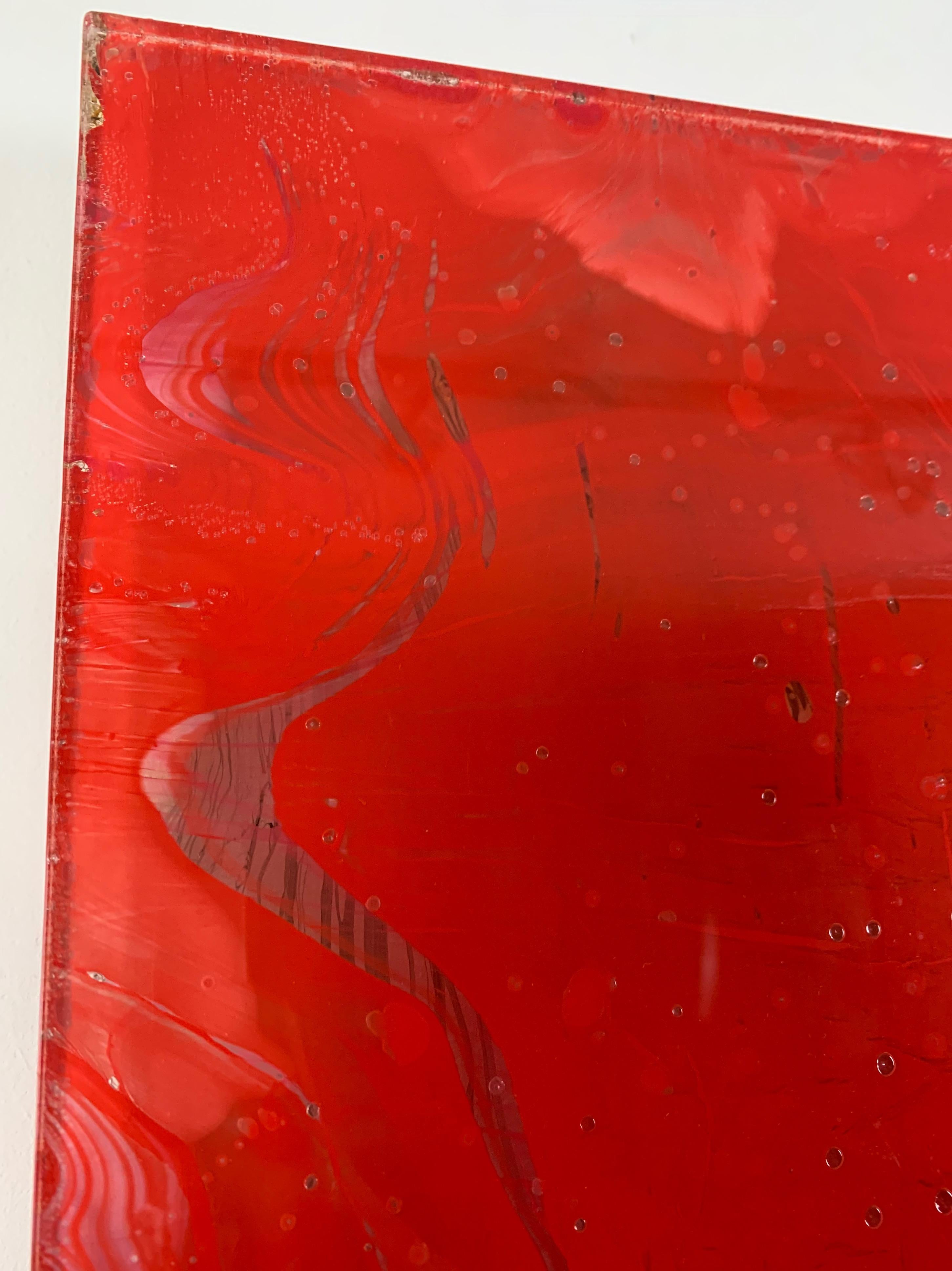 « Transparence Or et Rouge », peinture de Park Byung-Hoon (23.6x16), 2018 en vente 3