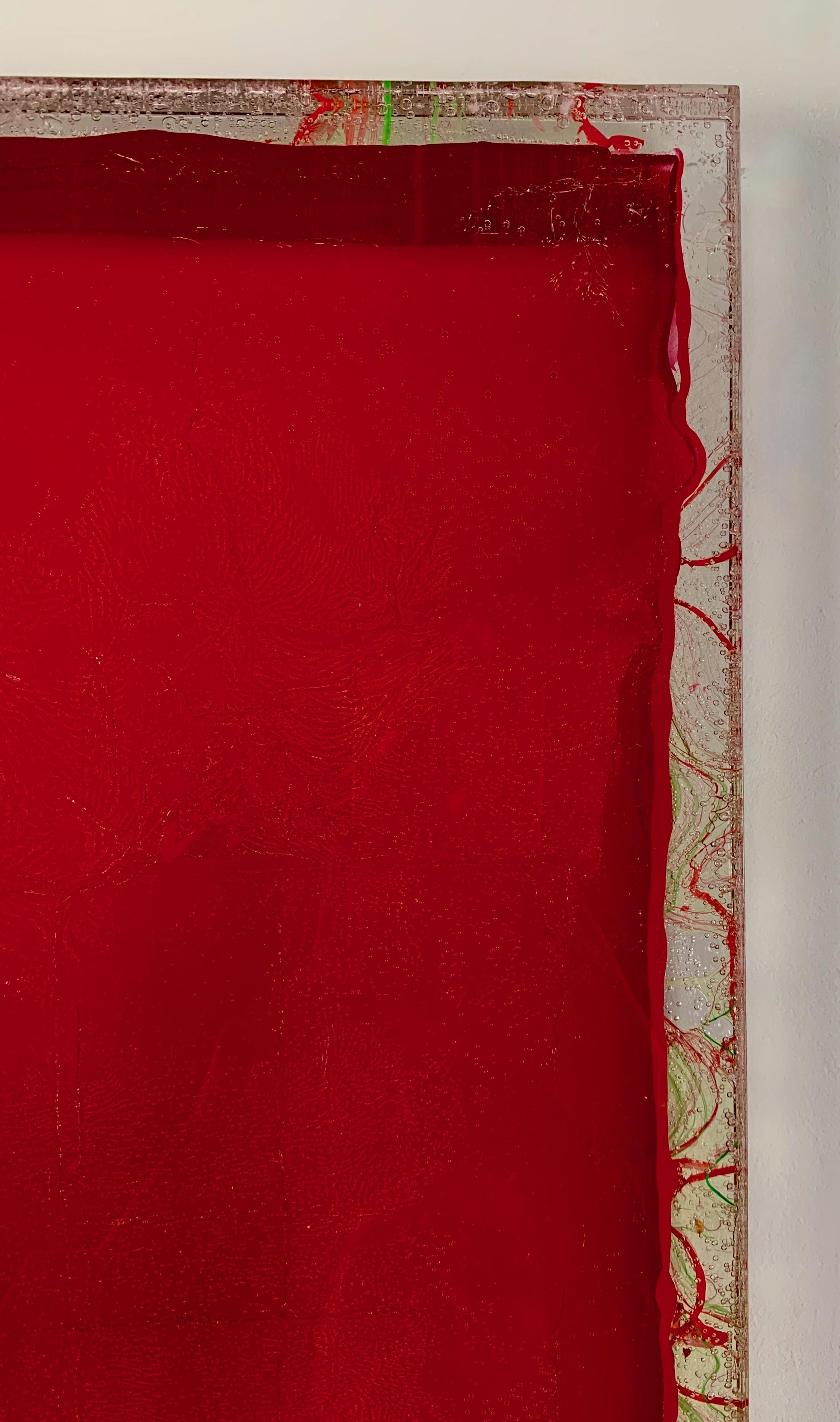 « Transparence rouge 2 », peinture de Park Byung-Hoon (23.6x16), 2022 en vente 12
