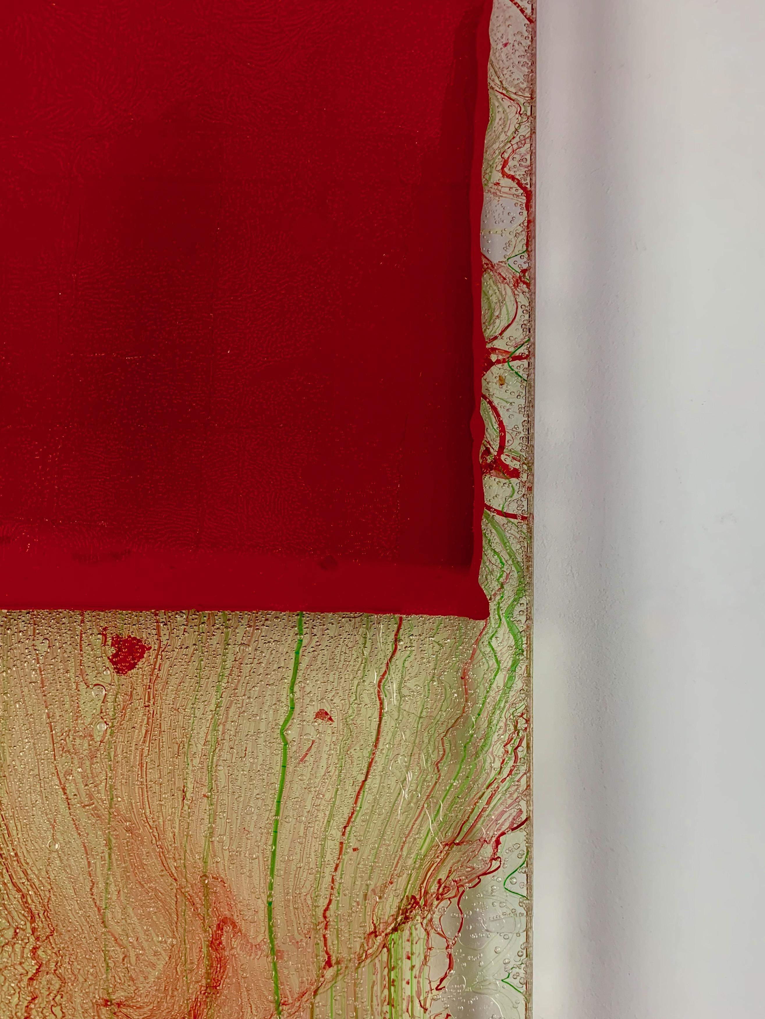 « Transparence rouge 2 », peinture de Park Byung-Hoon (23.6x16), 2022 en vente 13