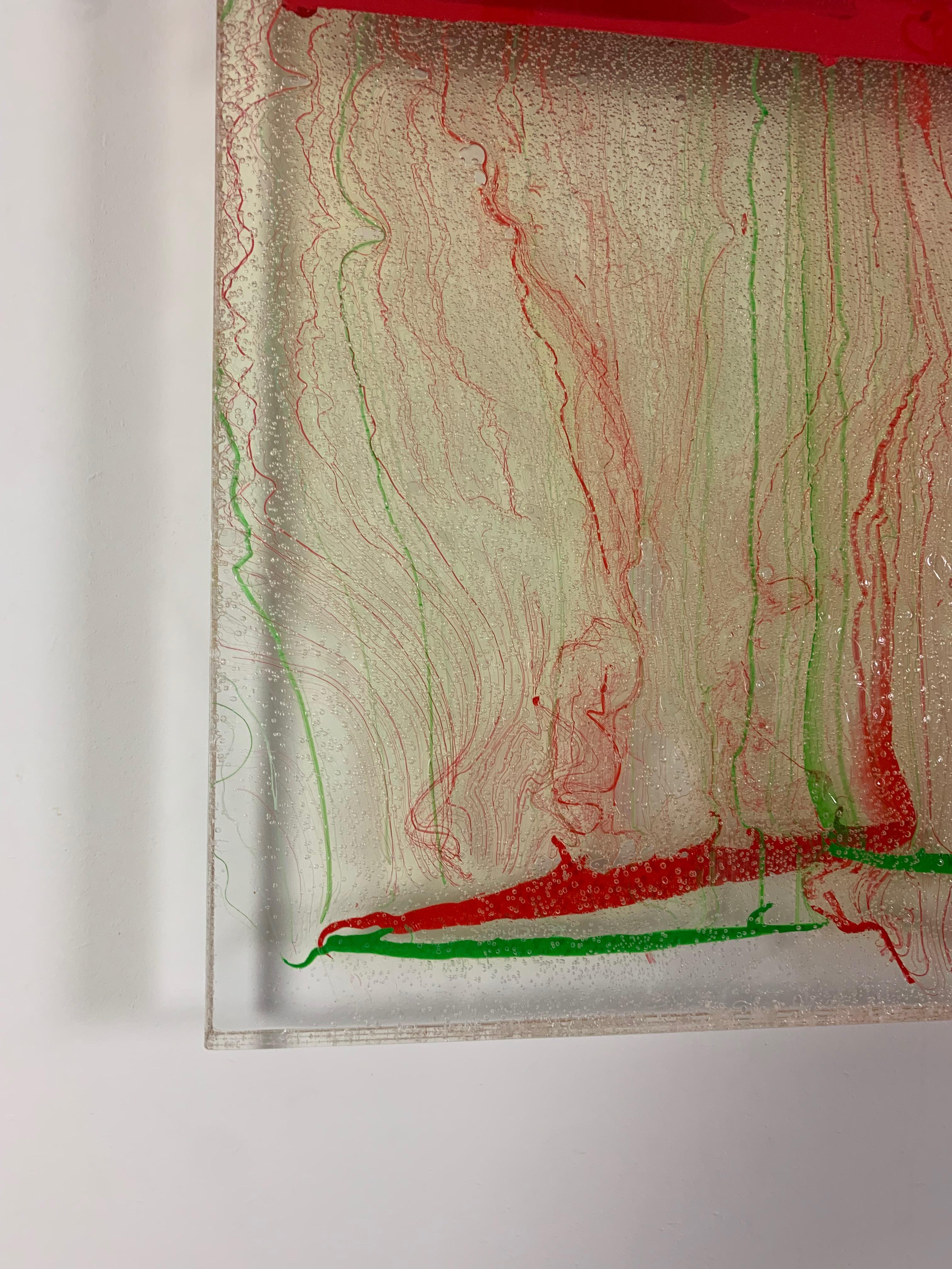 « Transparence rouge 2 », peinture de Park Byung-Hoon (23.6x16), 2022 en vente 1