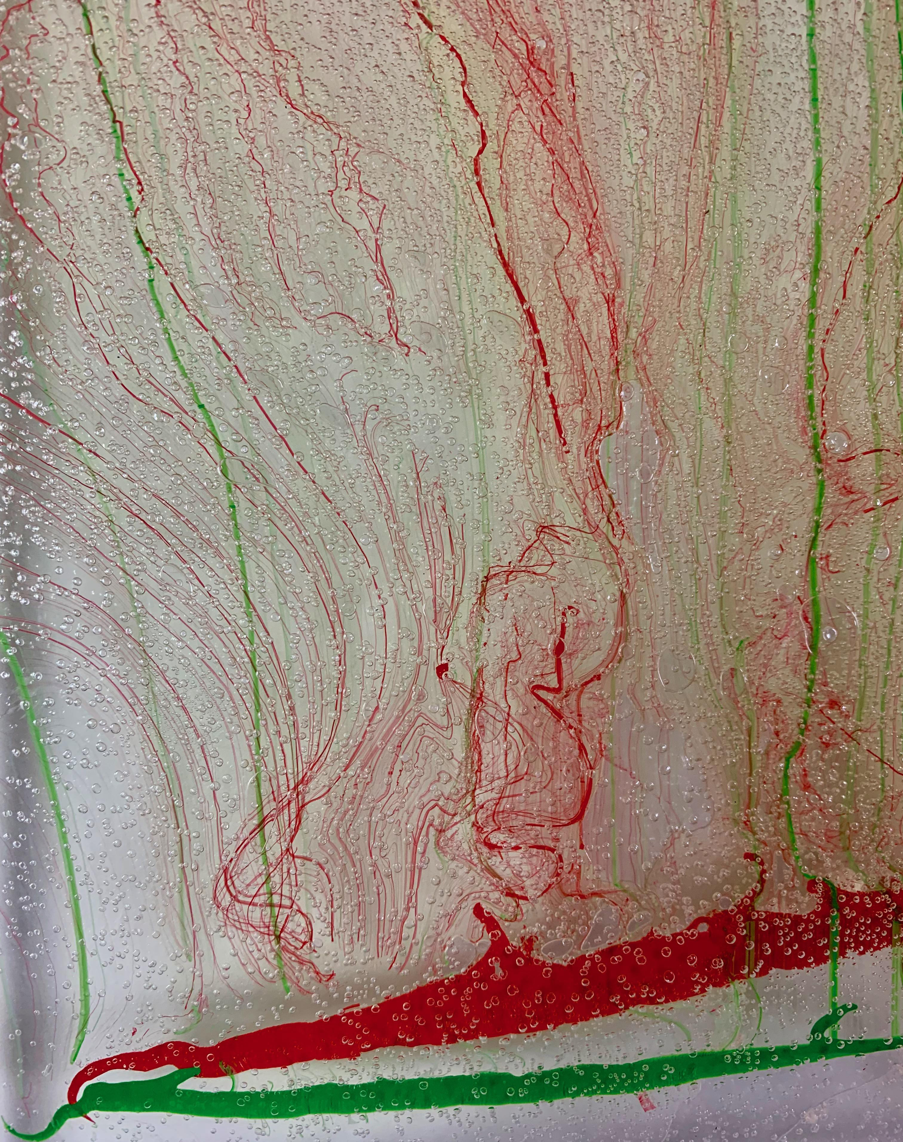 « Transparence rouge 2 », peinture de Park Byung-Hoon (23.6x16), 2022 en vente 3