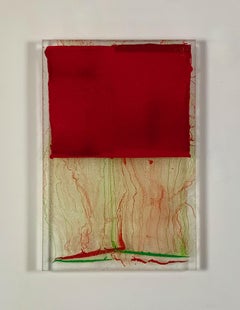 "Transparencia roja 2", pintura de Park Byung-Hoon (23,6x16"), 2022