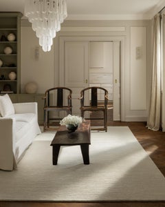 Park Dusty White, Wool Cut Pile Rug