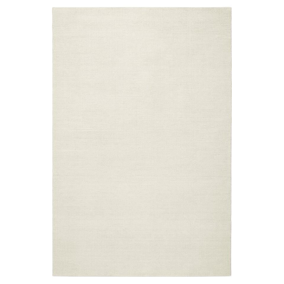 Park Dusty White, Wool Cut Pile Rug For Sale