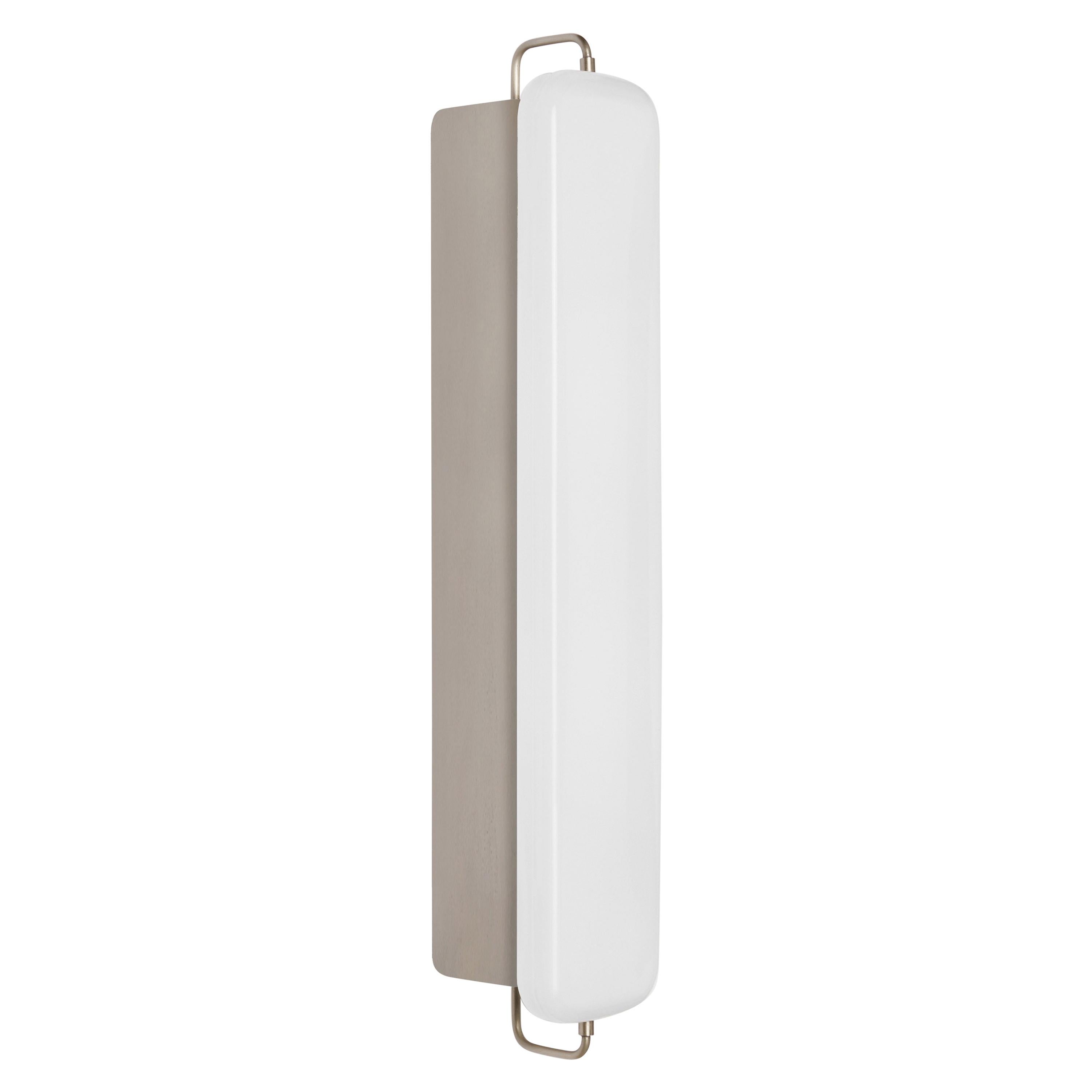 Park III Wall Sconce in Brushed Aluminum For Sale