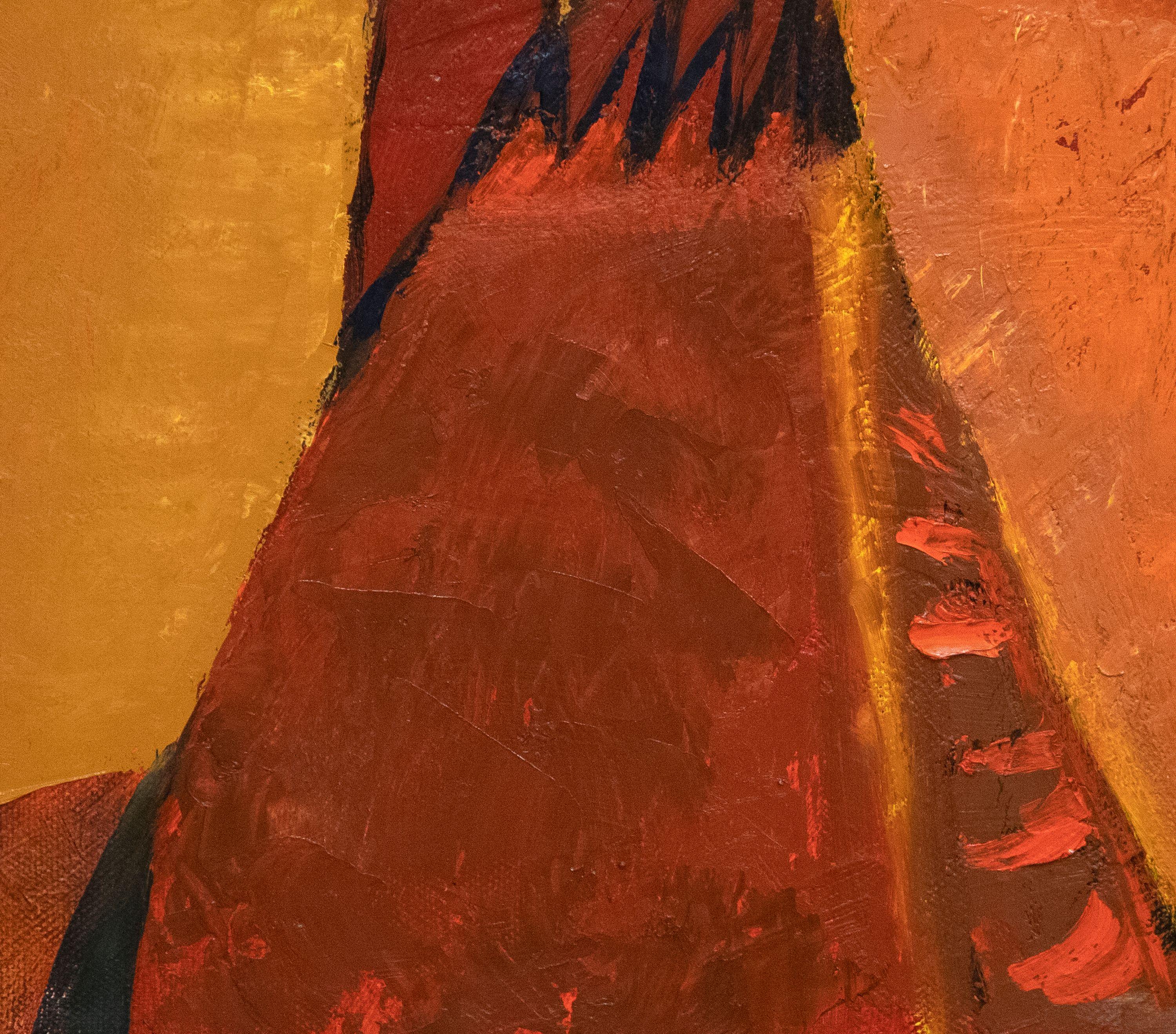Ohne Titel (Orange), Abstract Painting, von PARK, JAE KON