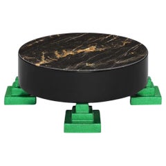Park Lane Low Fibreglass and Marble Coffee Table by Memphis, Ettore Sottsass