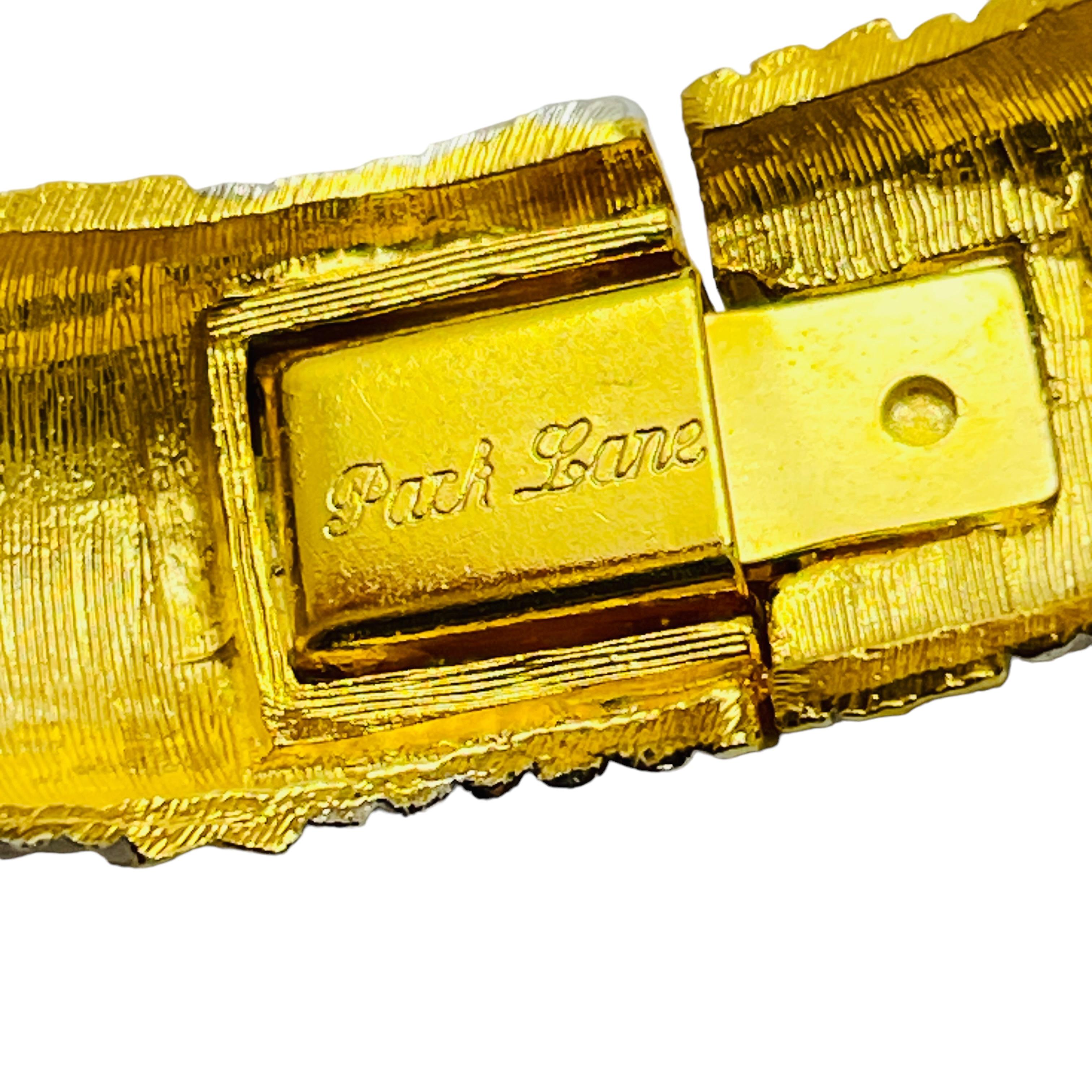 Donna Bracciale bangle di design firmato Park Lane's in oro e argento in vendita