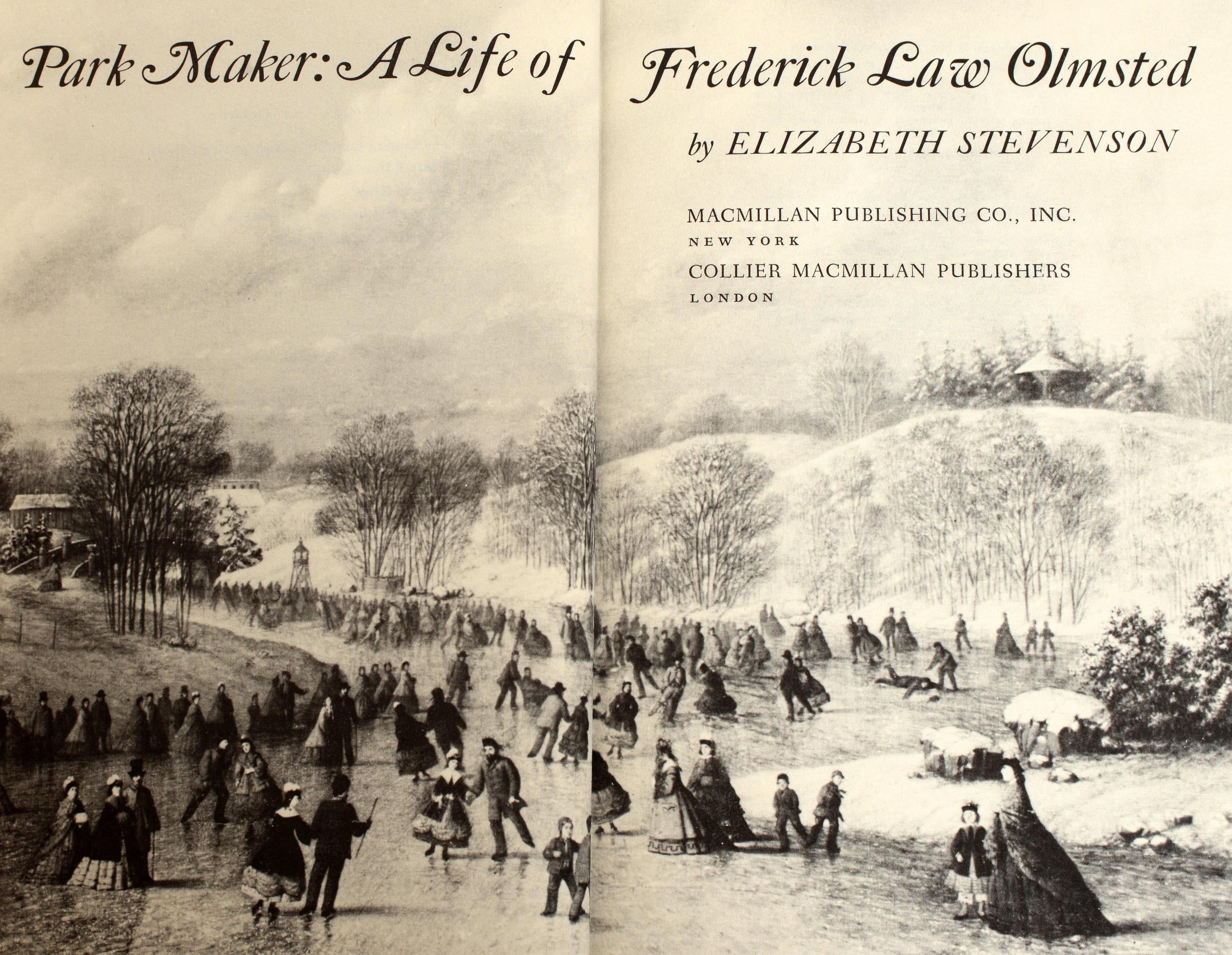 Park Maker Life of Frederick Law Olmsted by Elizabeth Stevenson, 1st Printing 7