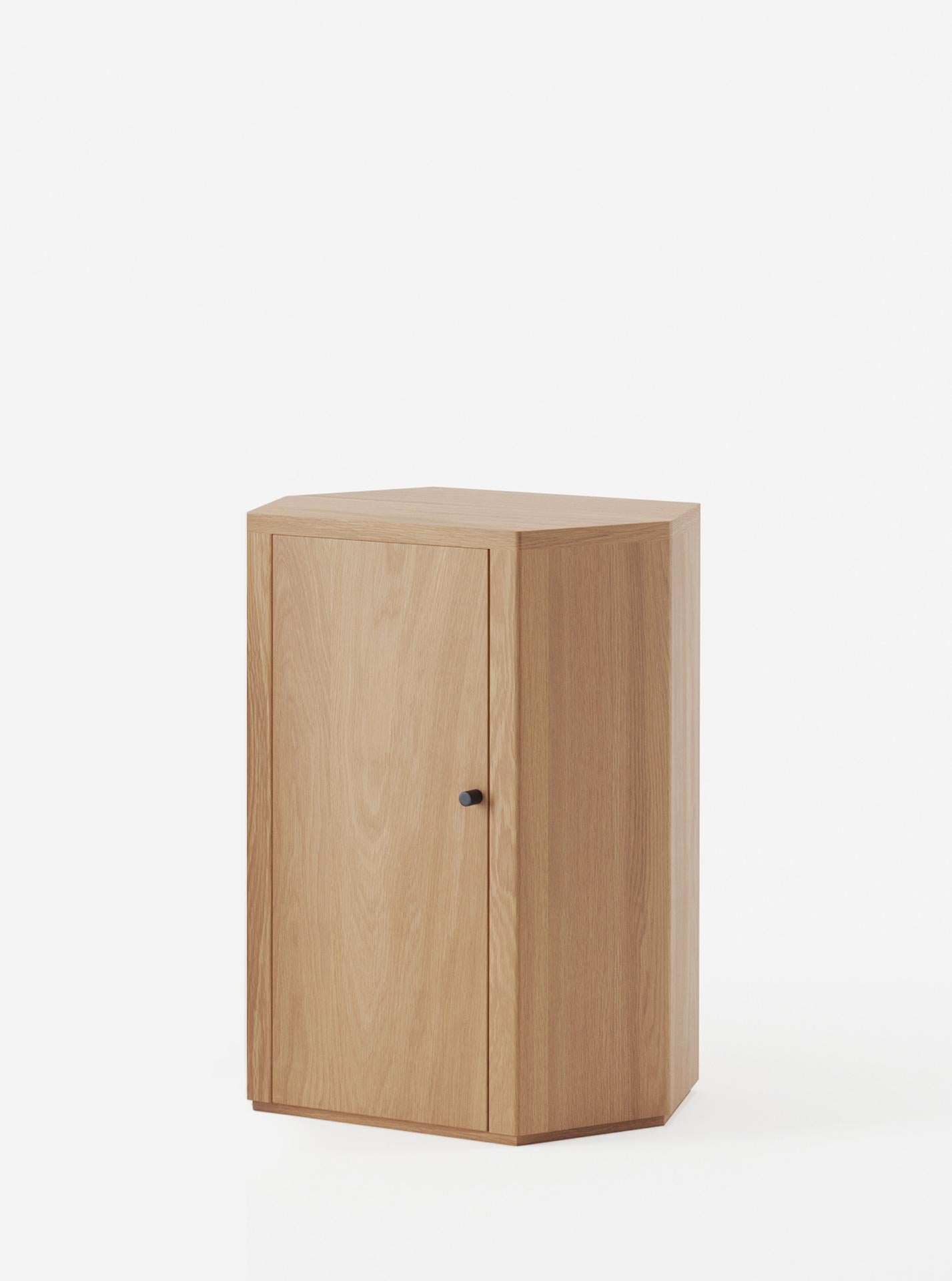 South African Park Night Stand Single Left unit in Oak by Yaniv Chen for Lemon For Sale