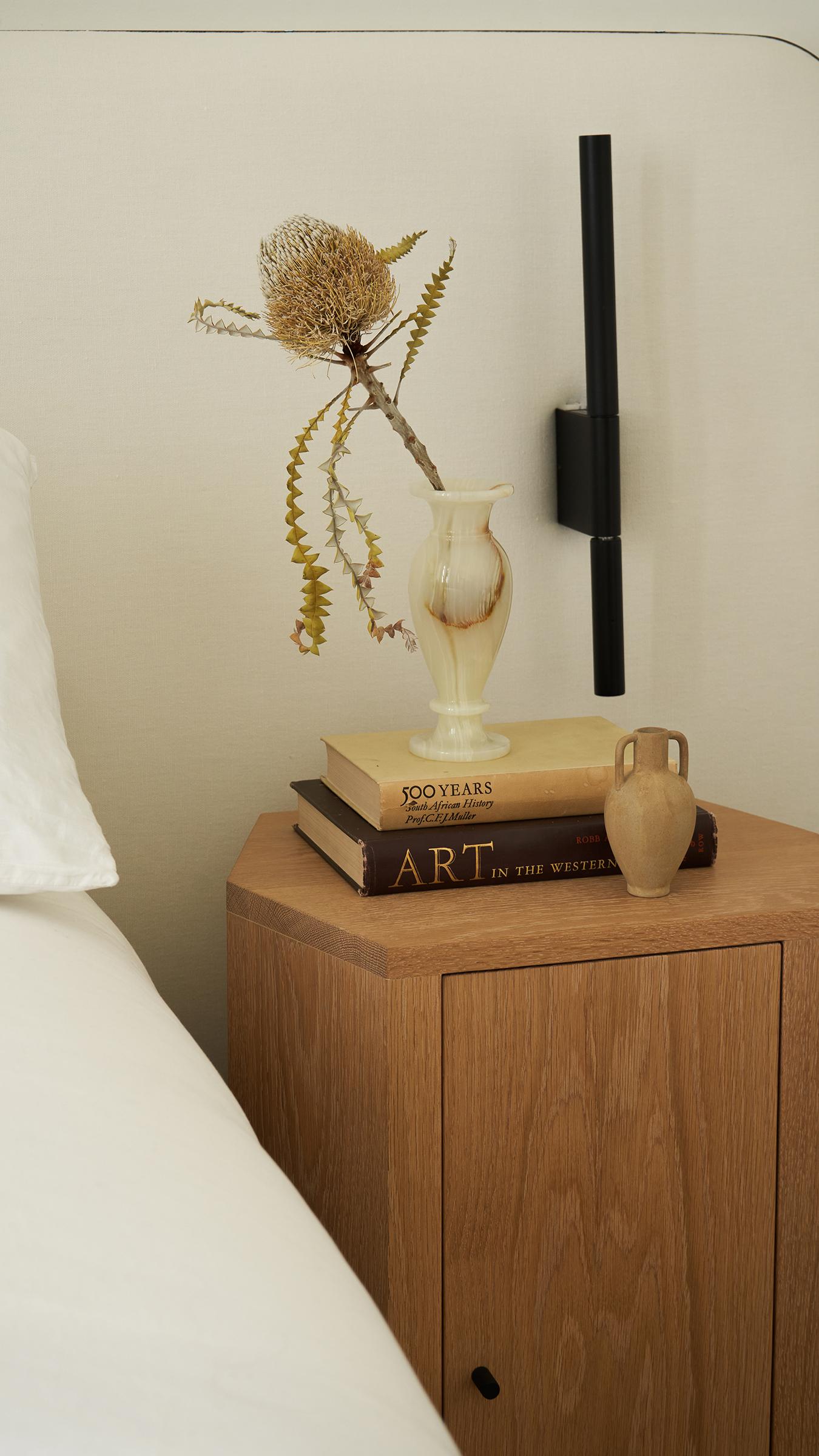 Park Night Stand Single Left unit in Oak by Yaniv Chen for Lemon For Sale 1