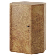 Park Night Stand Single Left unit in Poplar Burl by Yaniv Chen for Lemon