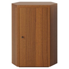 Mesilla de noche Park Mueble individual derecho en madera de iroko aceitada por Yaniv Chen para Lemon