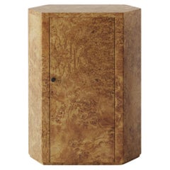 Park Night Stand Single Right unit in Poplar Burl by Yaniv Chen for Lemon
