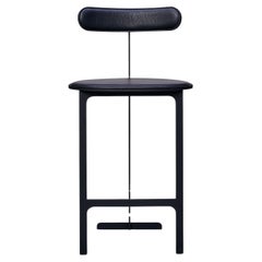 Park Place Counter Stool by Yabu Pushelberg in Soft Touch Black COM/L