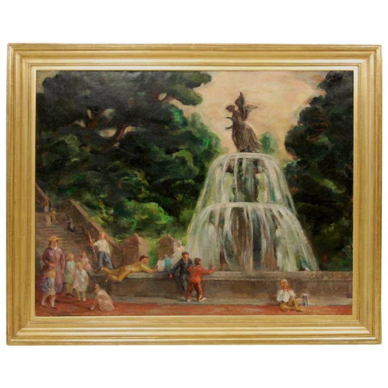 “Park Scenes with Figures” by Esther Williams For Sale