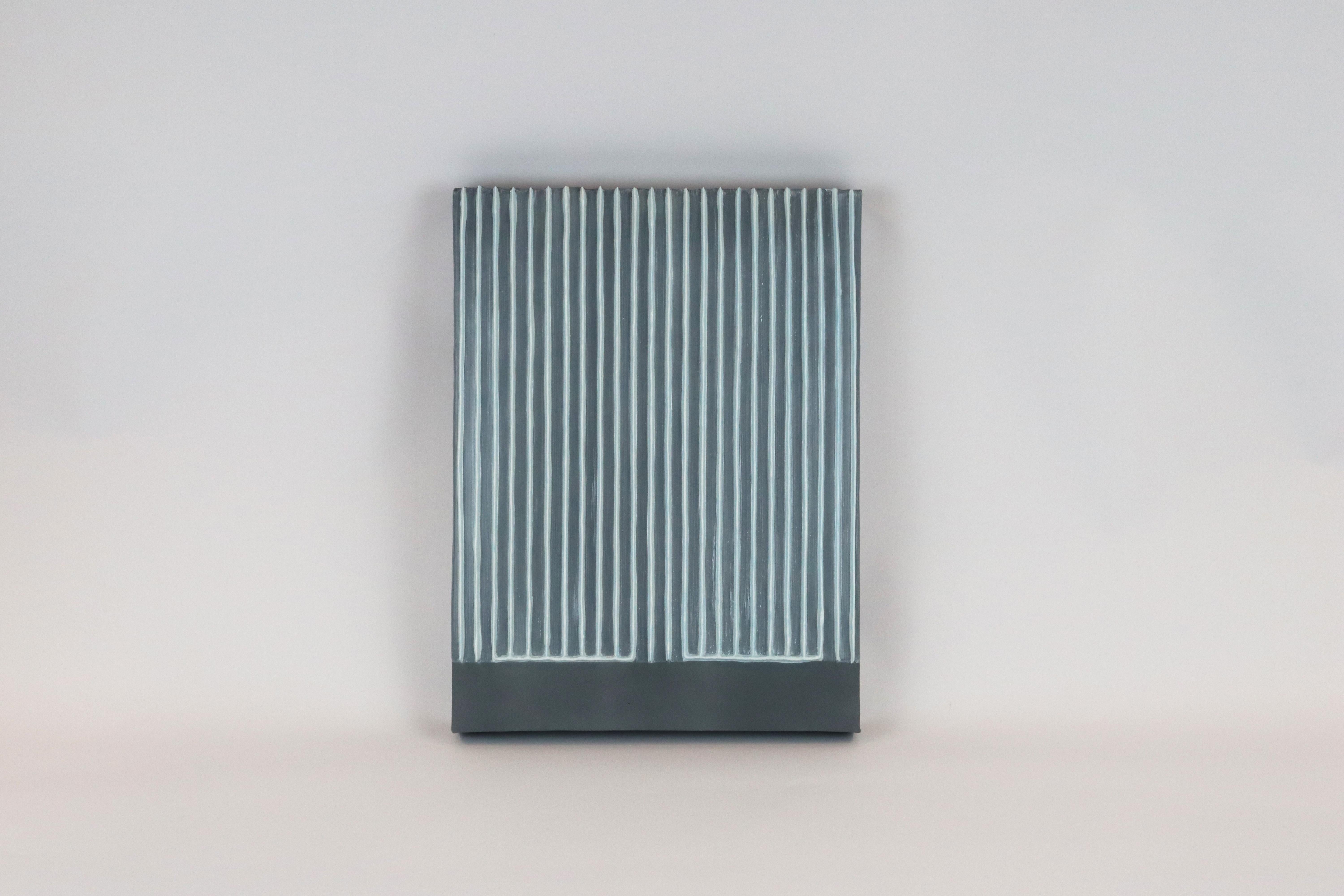 Écritures di Park Seo-Bo, arte contemporanea coreana, rilievi in porcellana, 2024 in vendita 1