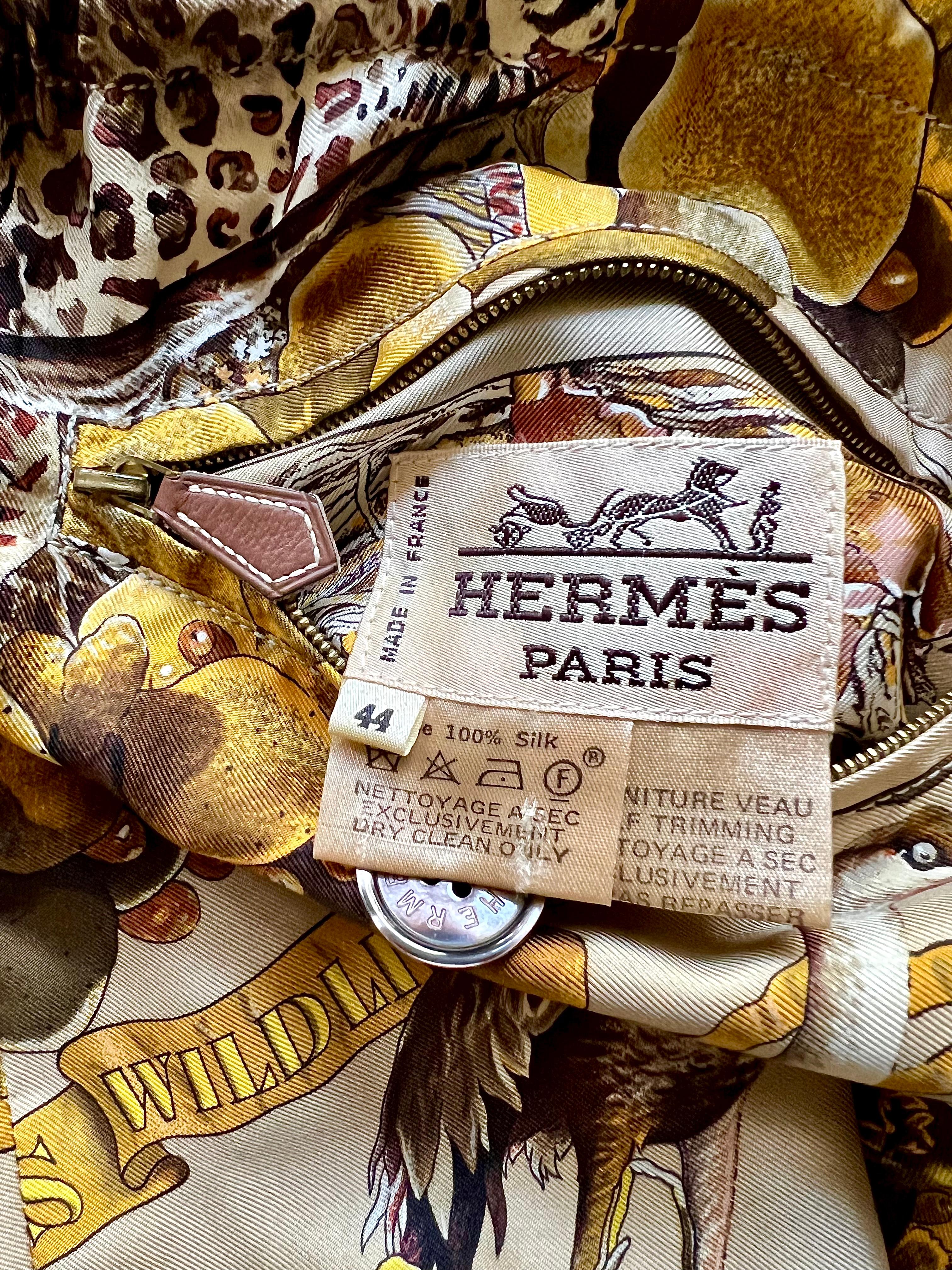 Brown Parka double-face Hermès