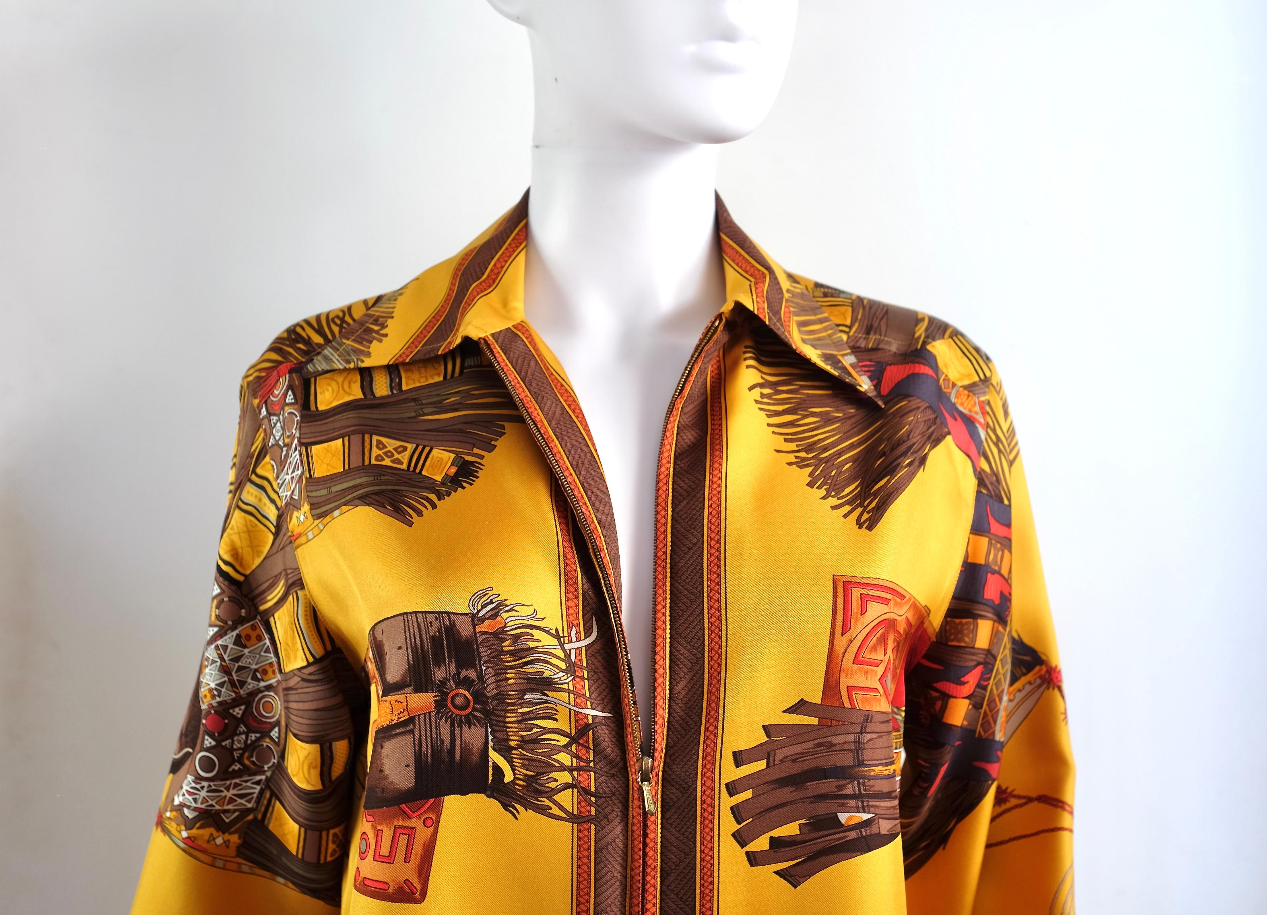 Parka in seta Hermès 