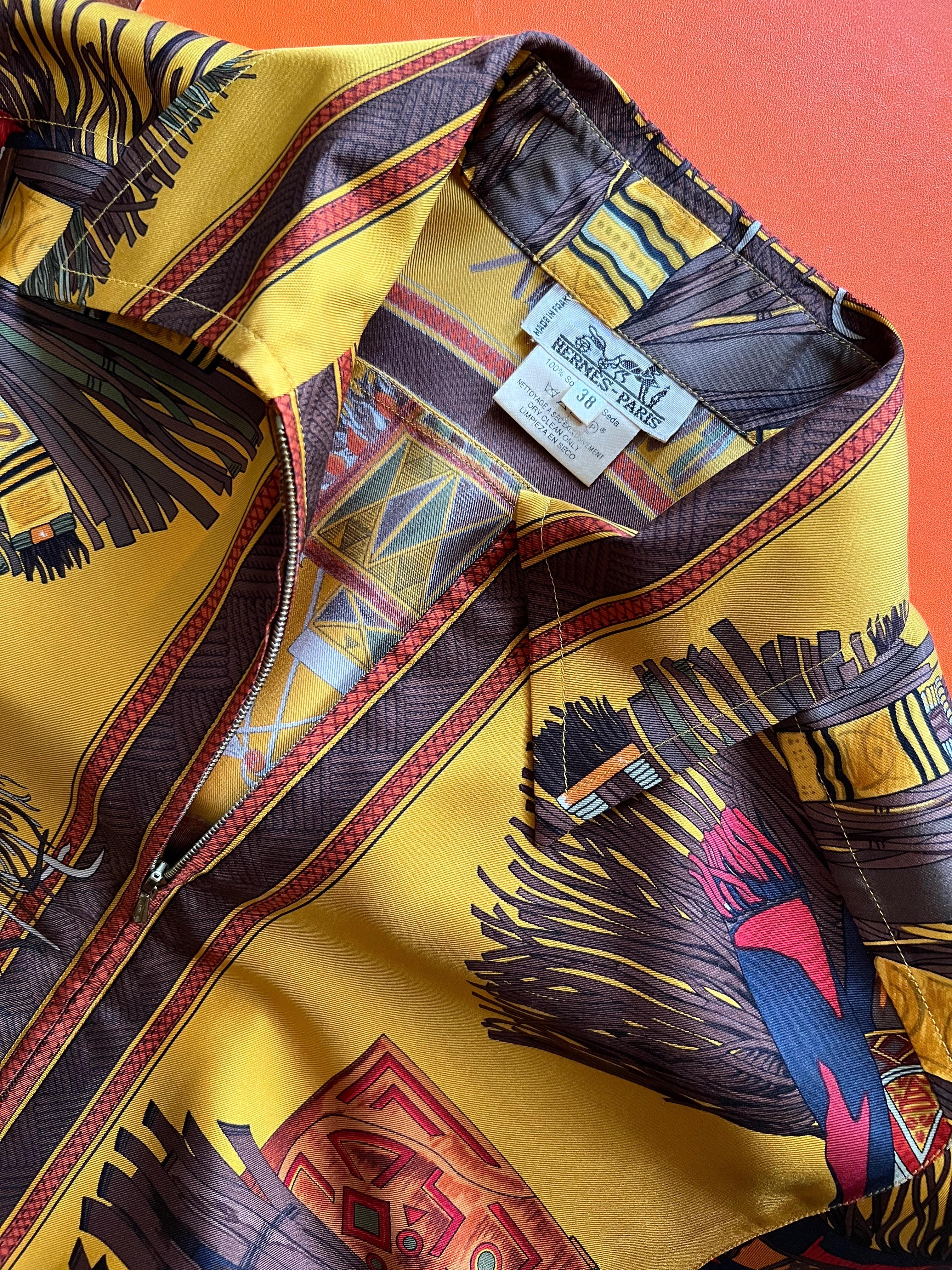 Parka in seta Hermès 