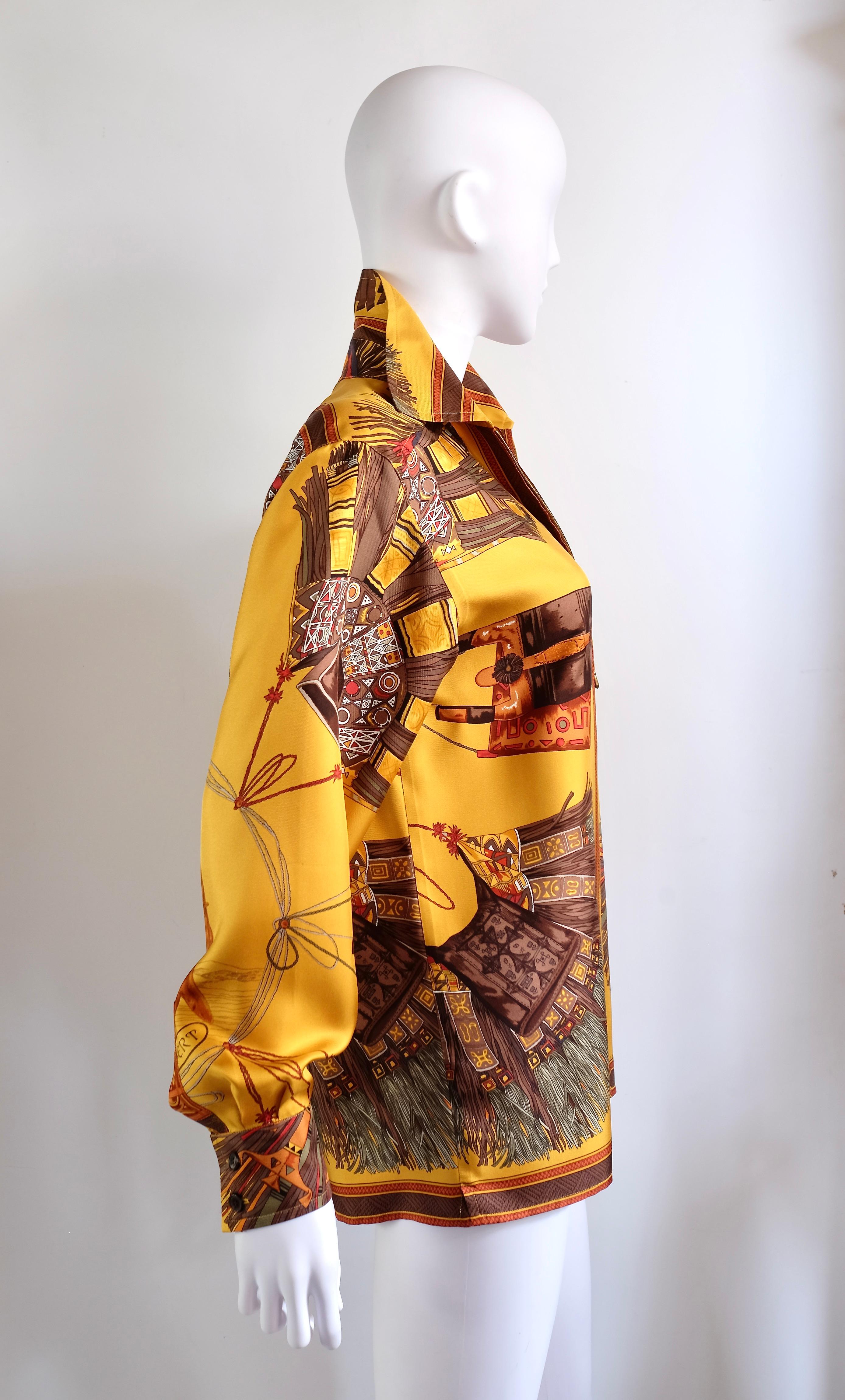 Parka in seta Hermès 