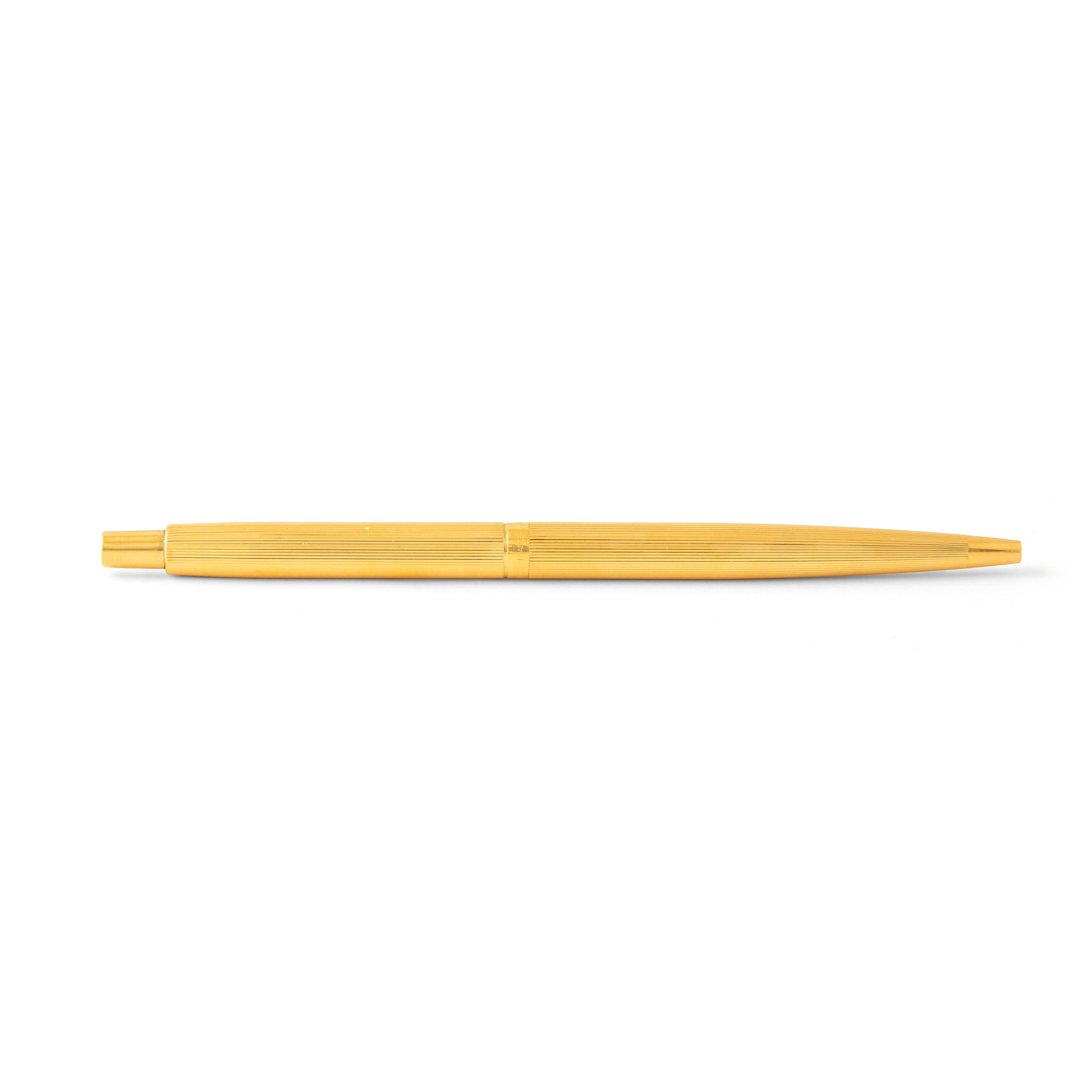 stylo bille parker plaque or