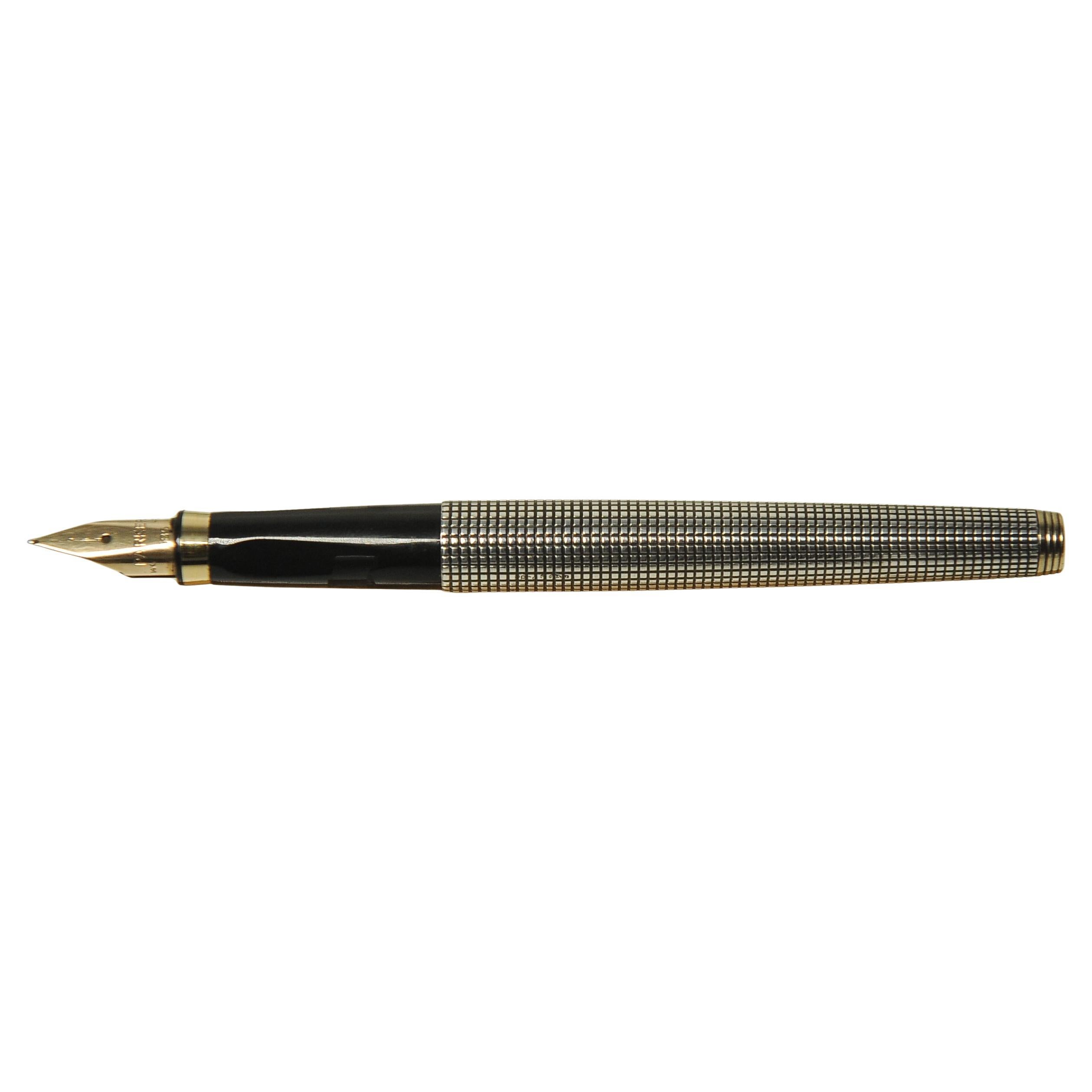 Parker 75 Vermeil Sterling Silber GT Brunnen mit 14k Gelbgold Nib im Angebot 3