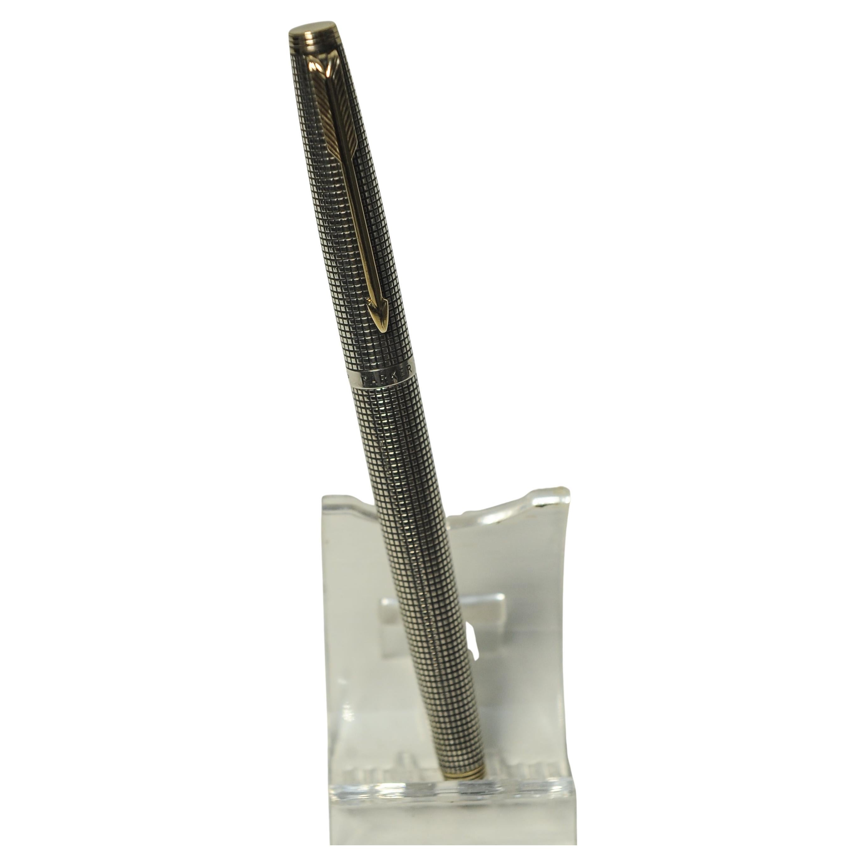 Parker 75 Vermeil Sterling Silber GT Brunnen mit 14k Gelbgold Nib im Angebot 5