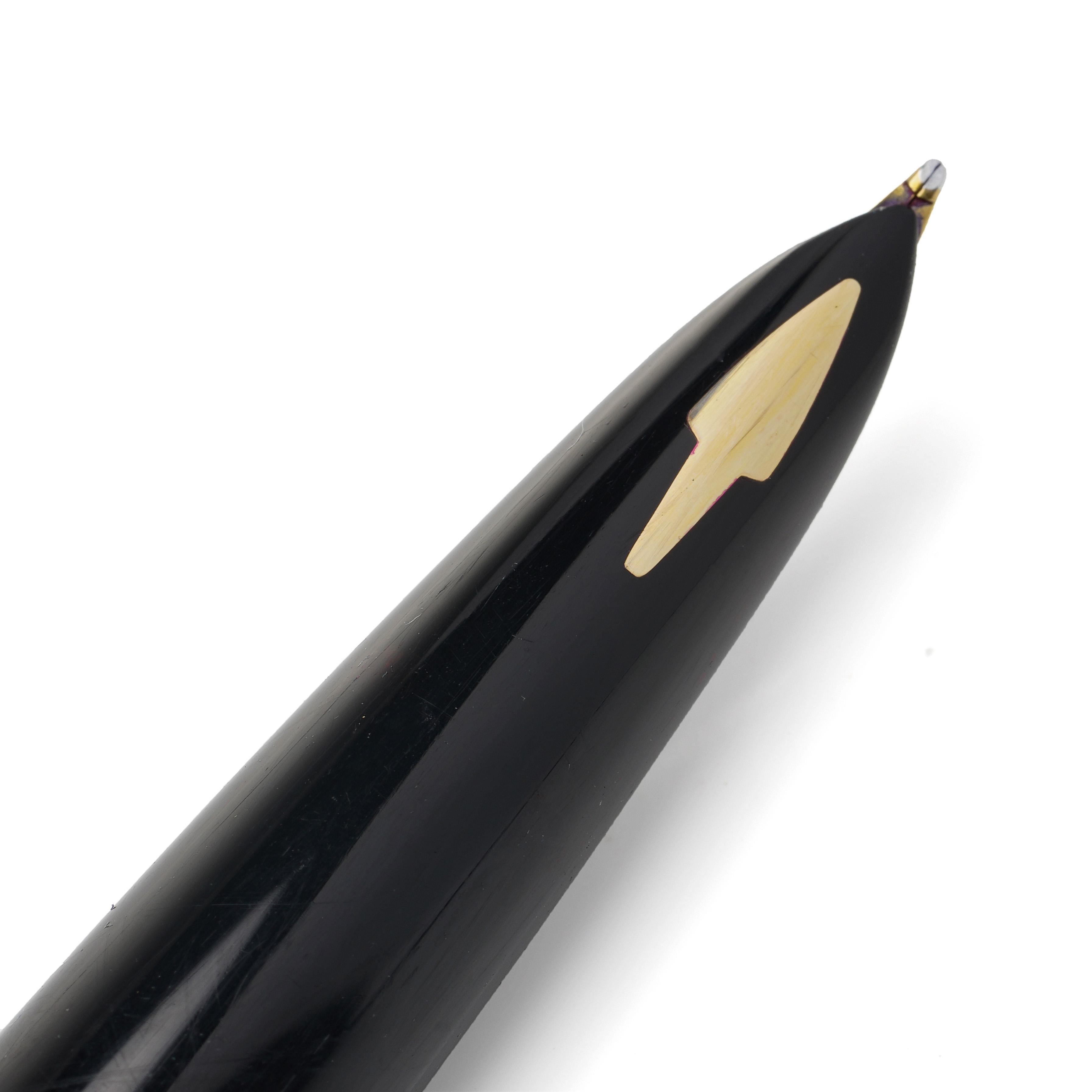 Parker 9kt Presidential Press Filler Fountain Pen In Good Condition For Sale In Braintree, GB