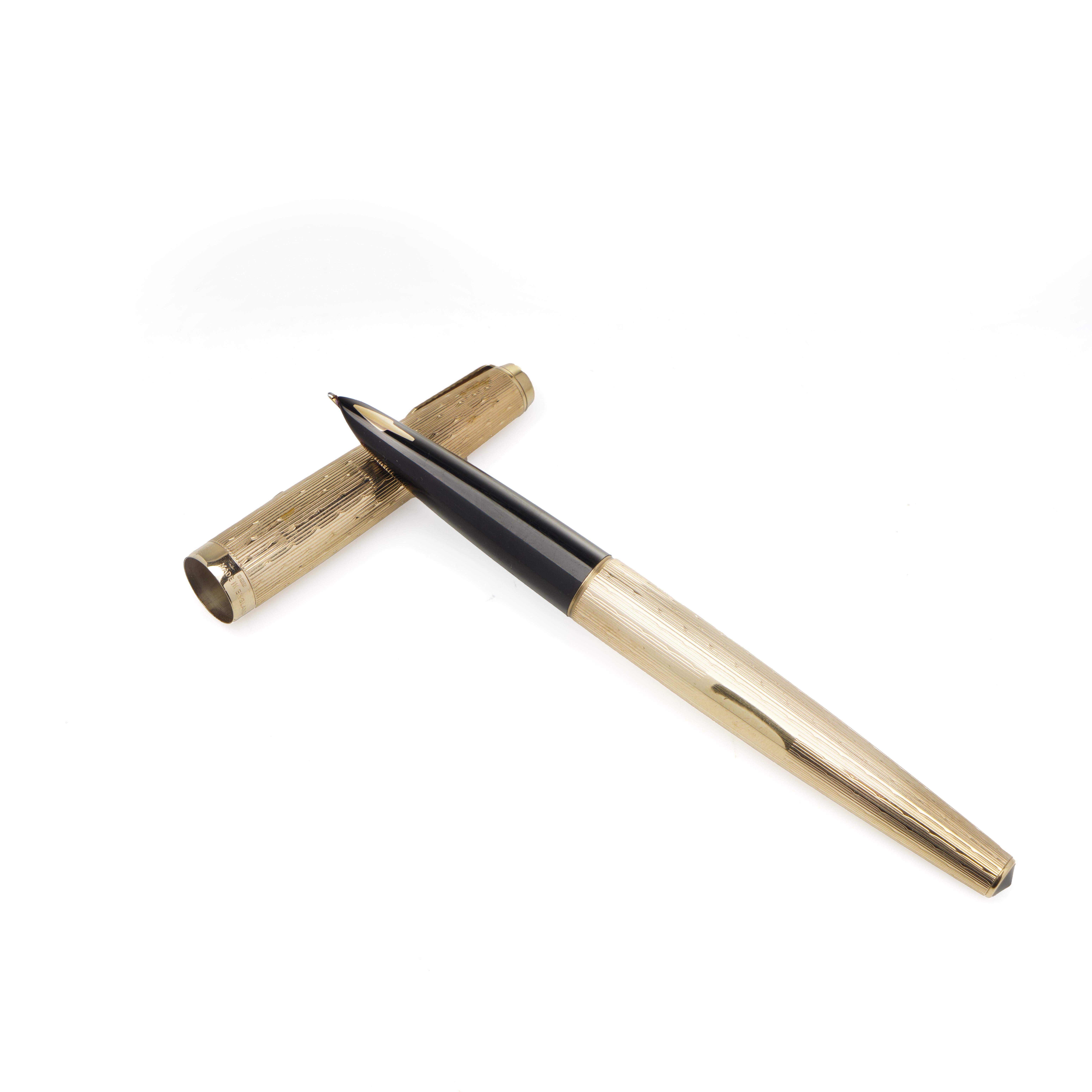 Women's or Men's Parker 9kt Presidential Press Filler Fountain Pen For Sale