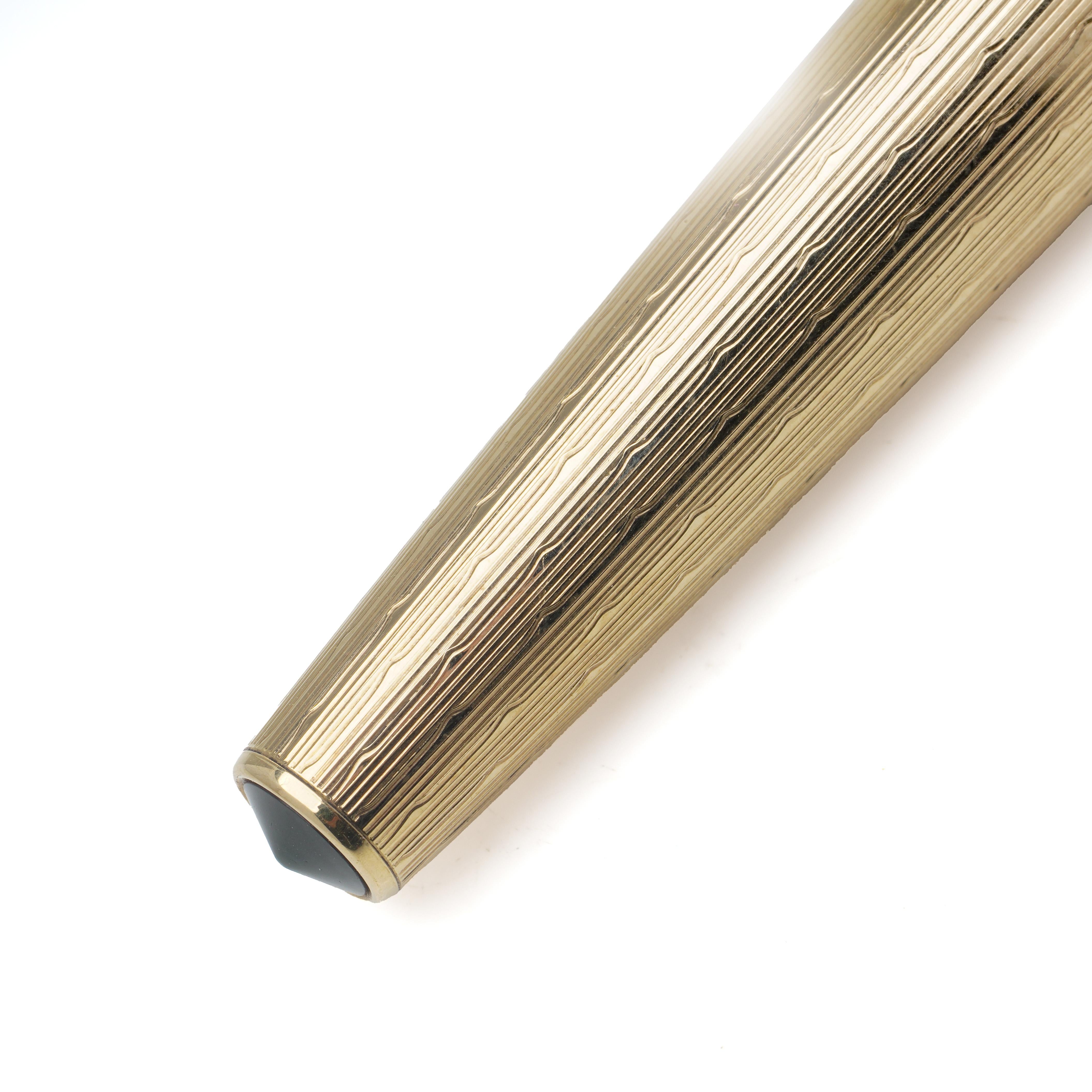 Parker 9kt Presidential Press Filler Fountain Pen For Sale 4