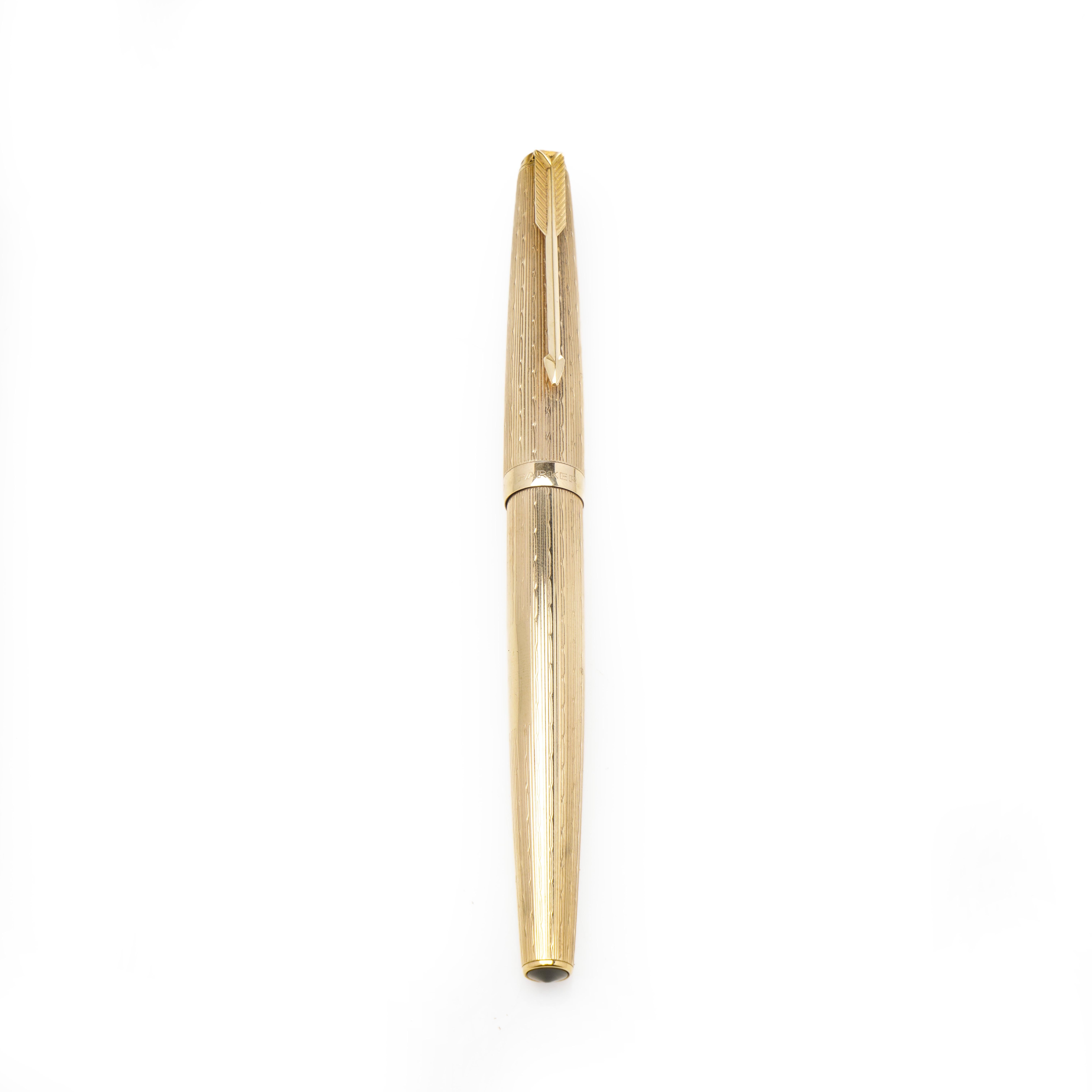Parker 9kt Presidential Press Filler Fountain Pen For Sale 5