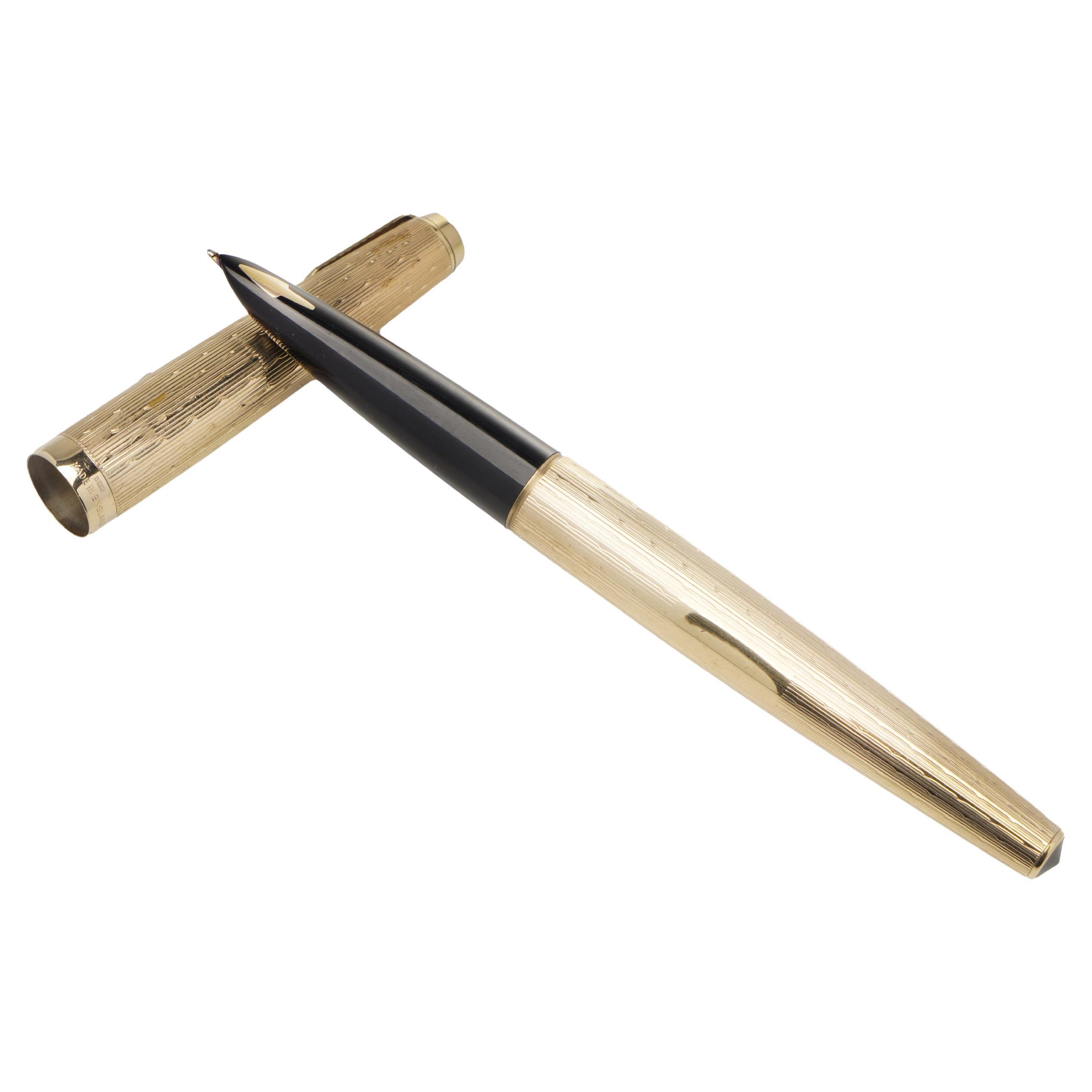 Parker 9kt Presidential Press Filler Fountain Pen For Sale