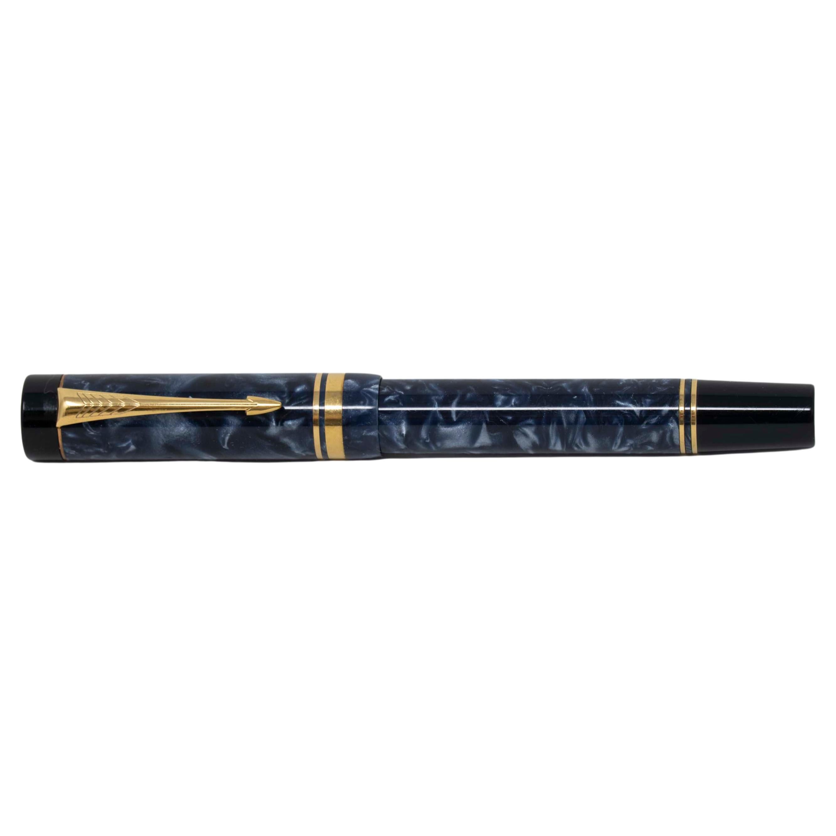 Parker Duofold Fountain Pen 18k Gold Nib For Sale
