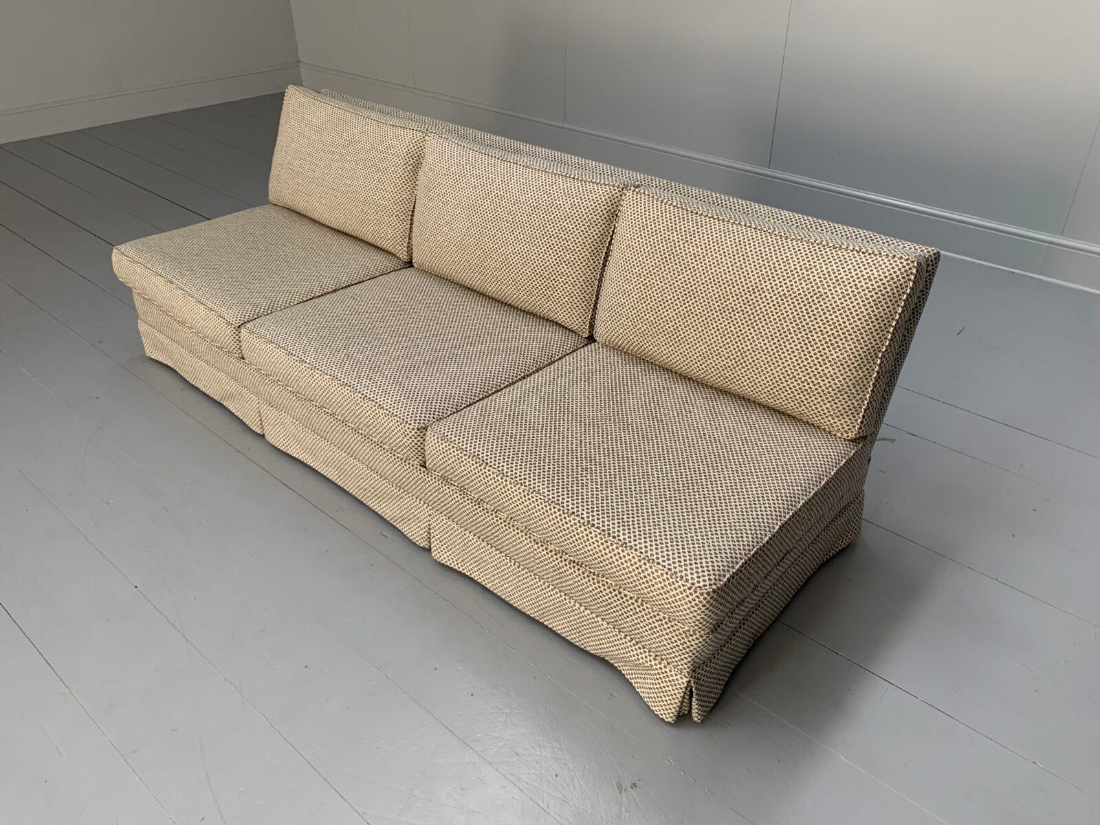 Parker & Farr “Armless” 3-Seat Sofa – In Fermoie “Marden” Fabric 6