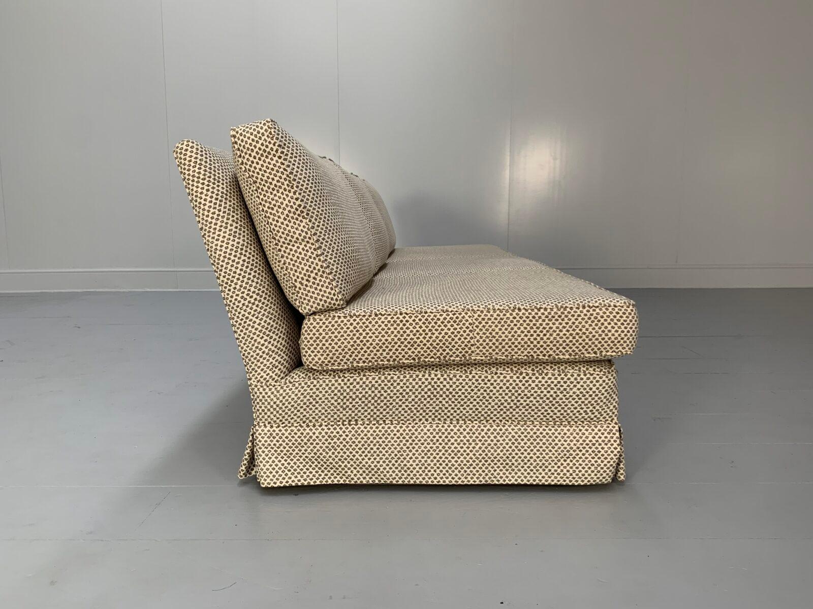 Contemporary Parker & Farr “Armless” 3-Seat Sofa – In Fermoie “Marden��” Fabric