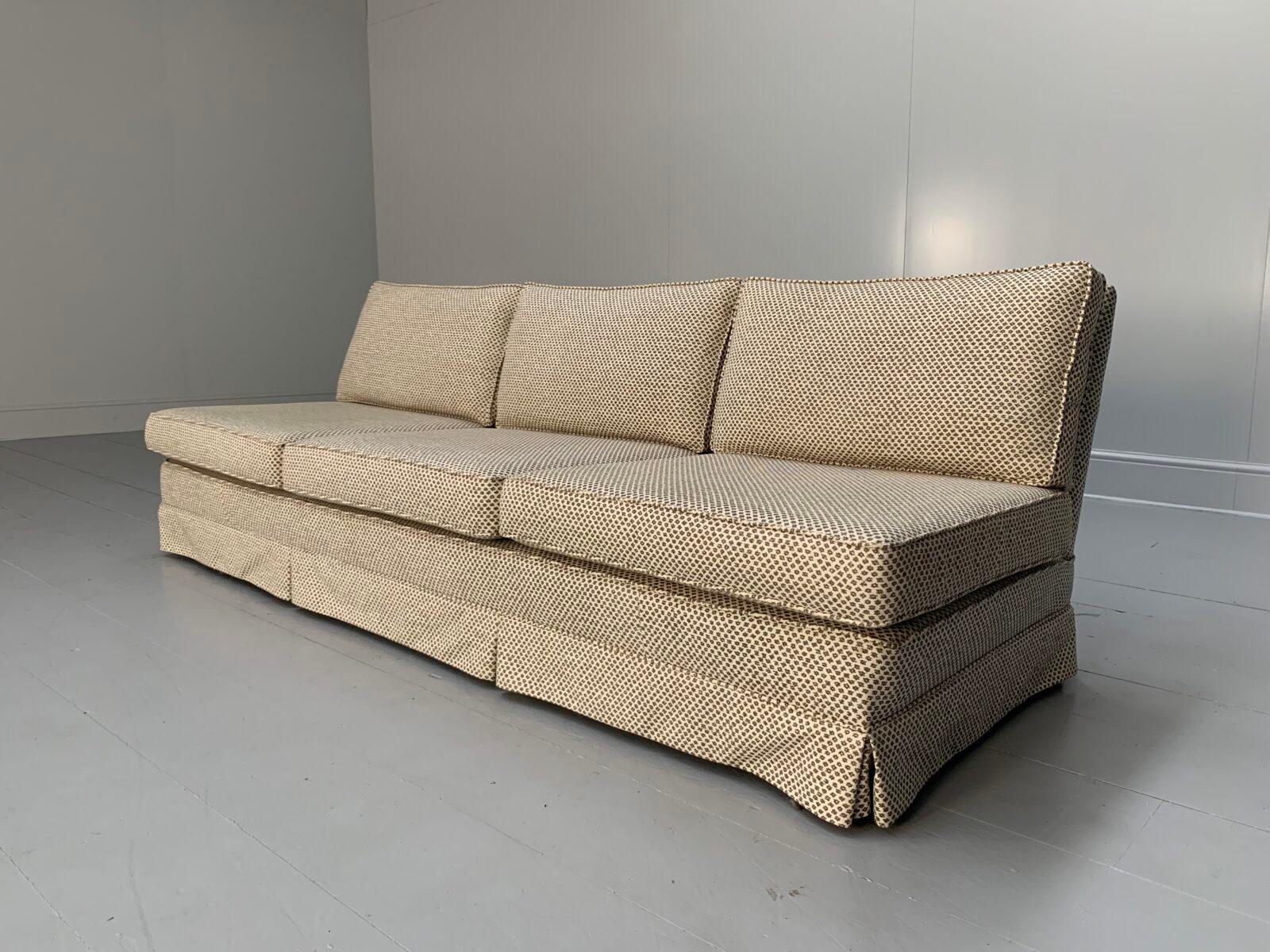 Parker & Farr “Armless” 3-Seat Sofa – In Fermoie “Marden” Fabric 2