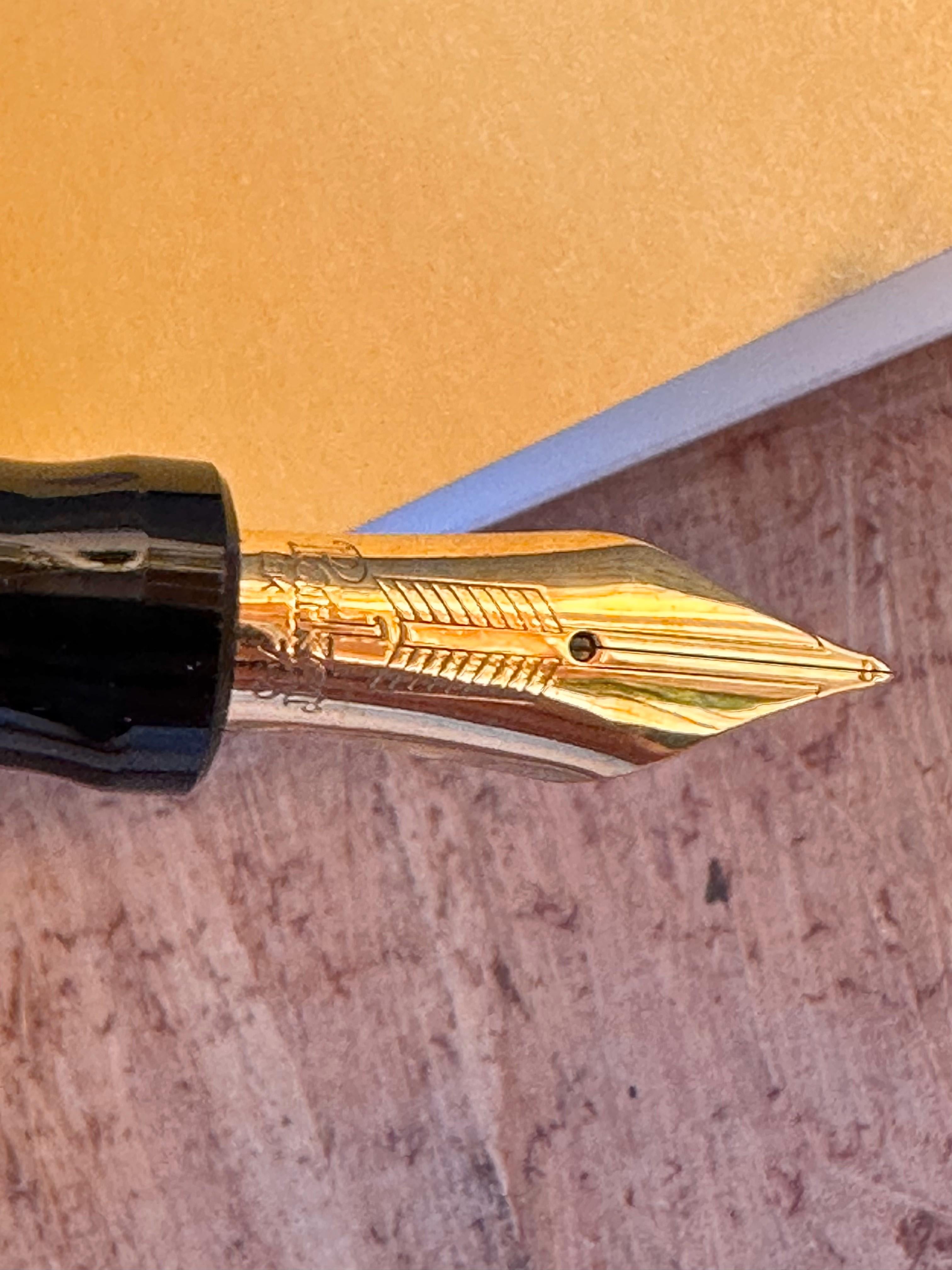 PARKER Füllfederhalter Duofold Mandarin Gelb 1995 Limited #8251 18K in Box 8