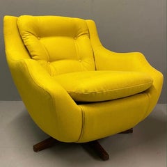 Sedia da salotto girevole Parker Knoll Giallo
