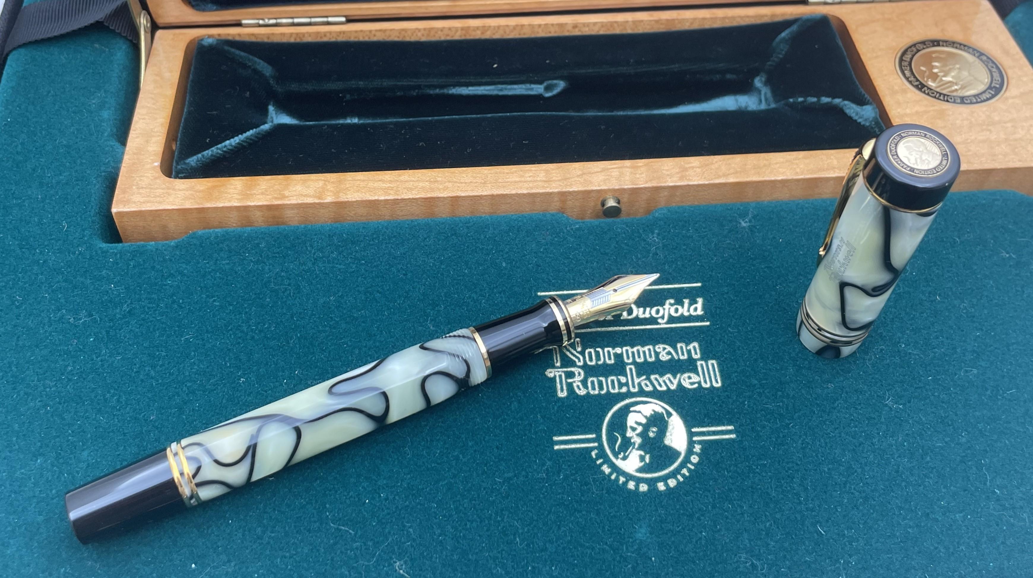 Parker Norman Rockwell Limited Edition Fountain Pen w/ Rare Documents & Prints For Sale 1