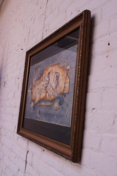 Parker Panttila Surrealist Study Watercolor on Board