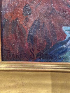 Parker S. Perkins "Back shore, Gloucester" Crashing Waves Landscape