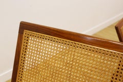 Parker rattan back armchairs