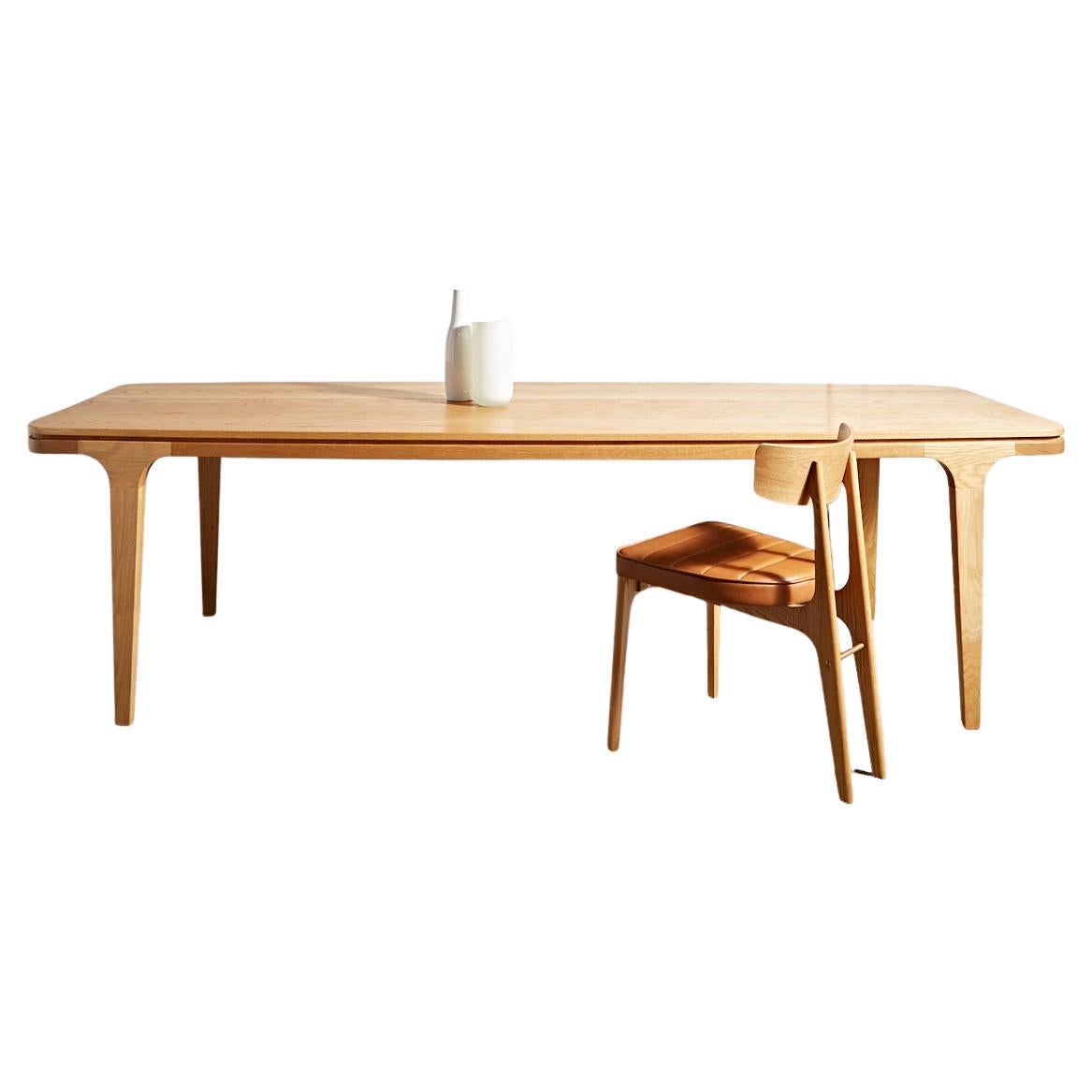 Parley Dining Table in American Oak by Paradox Movement For Sale