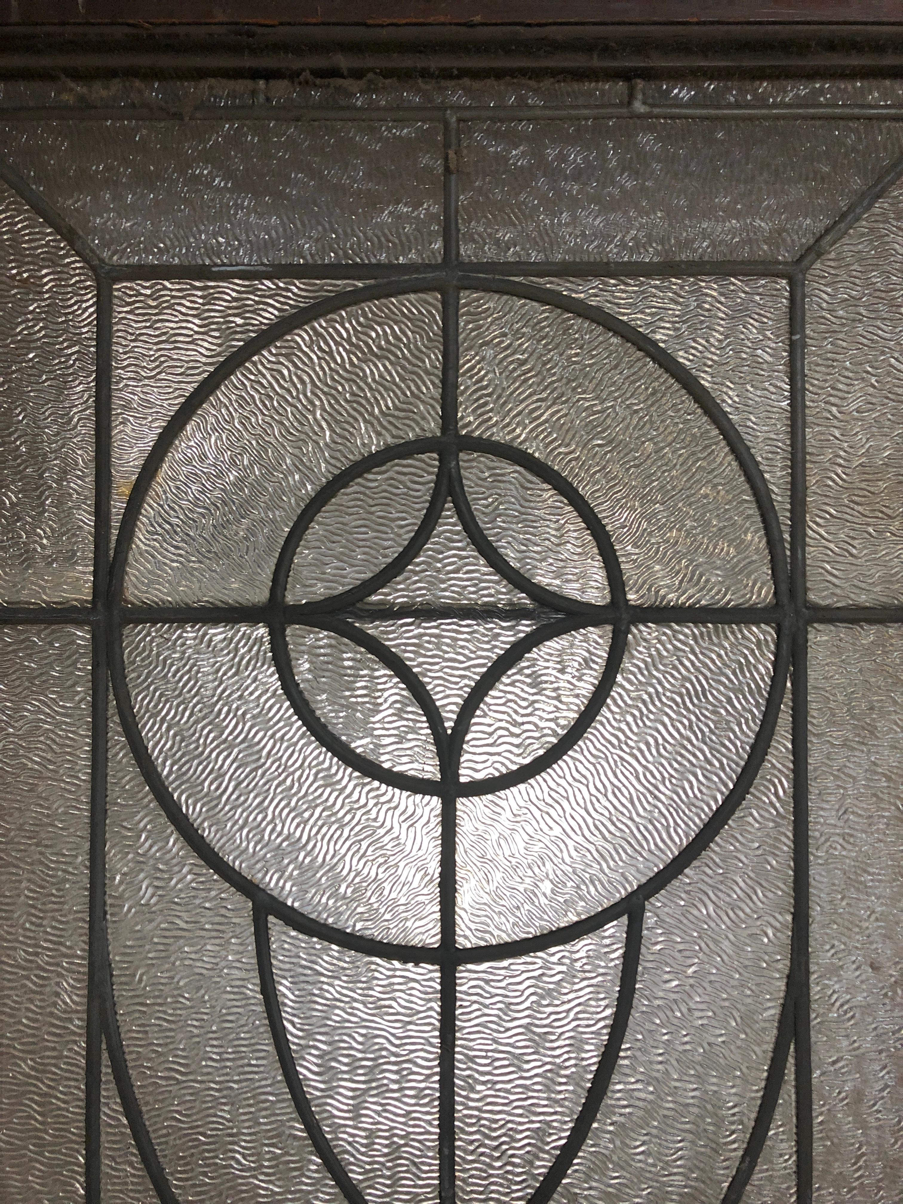 Parlor Doors w/ Leaded Design 24