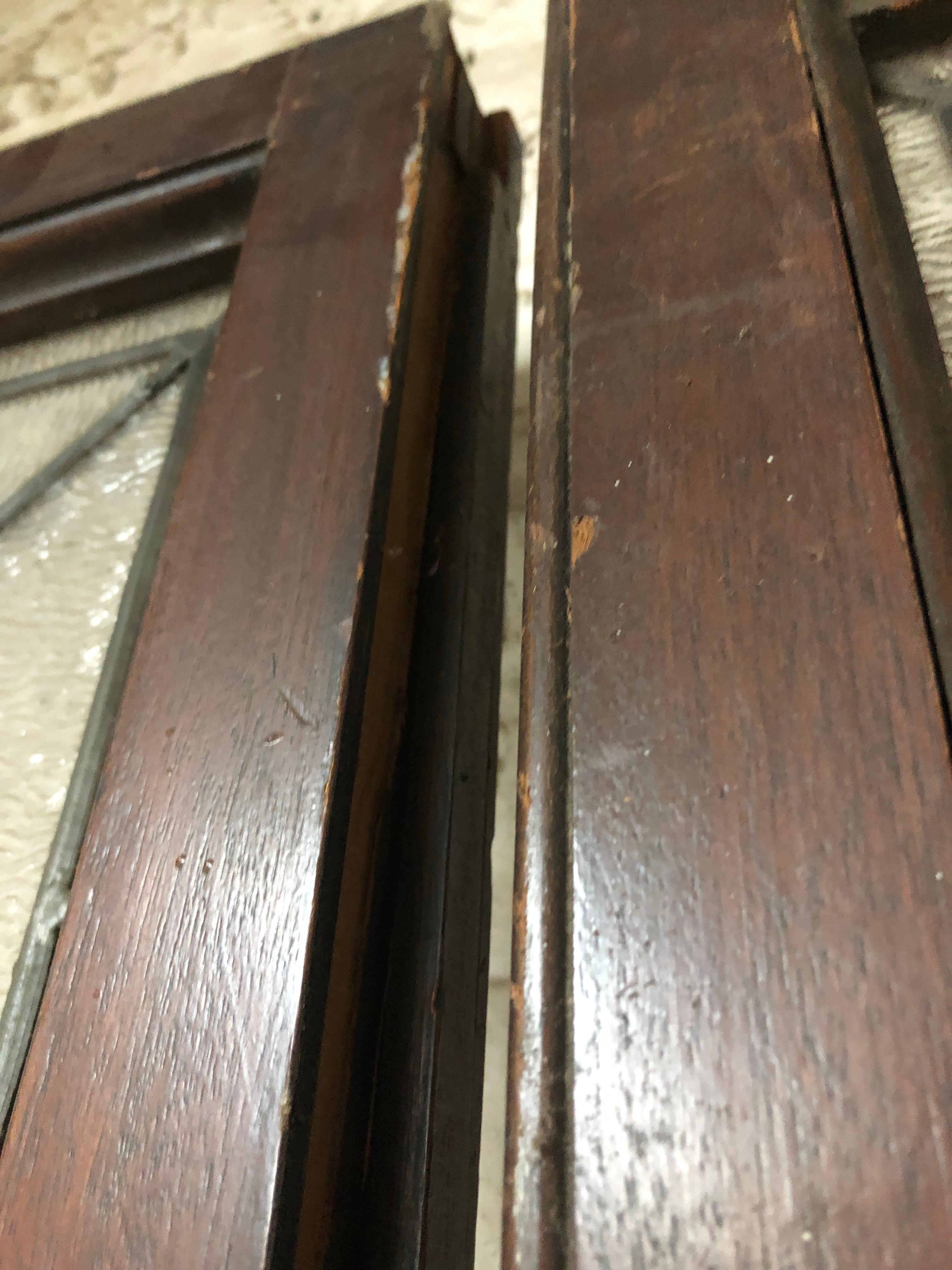 Parlor Doors w/ Leaded Design 24