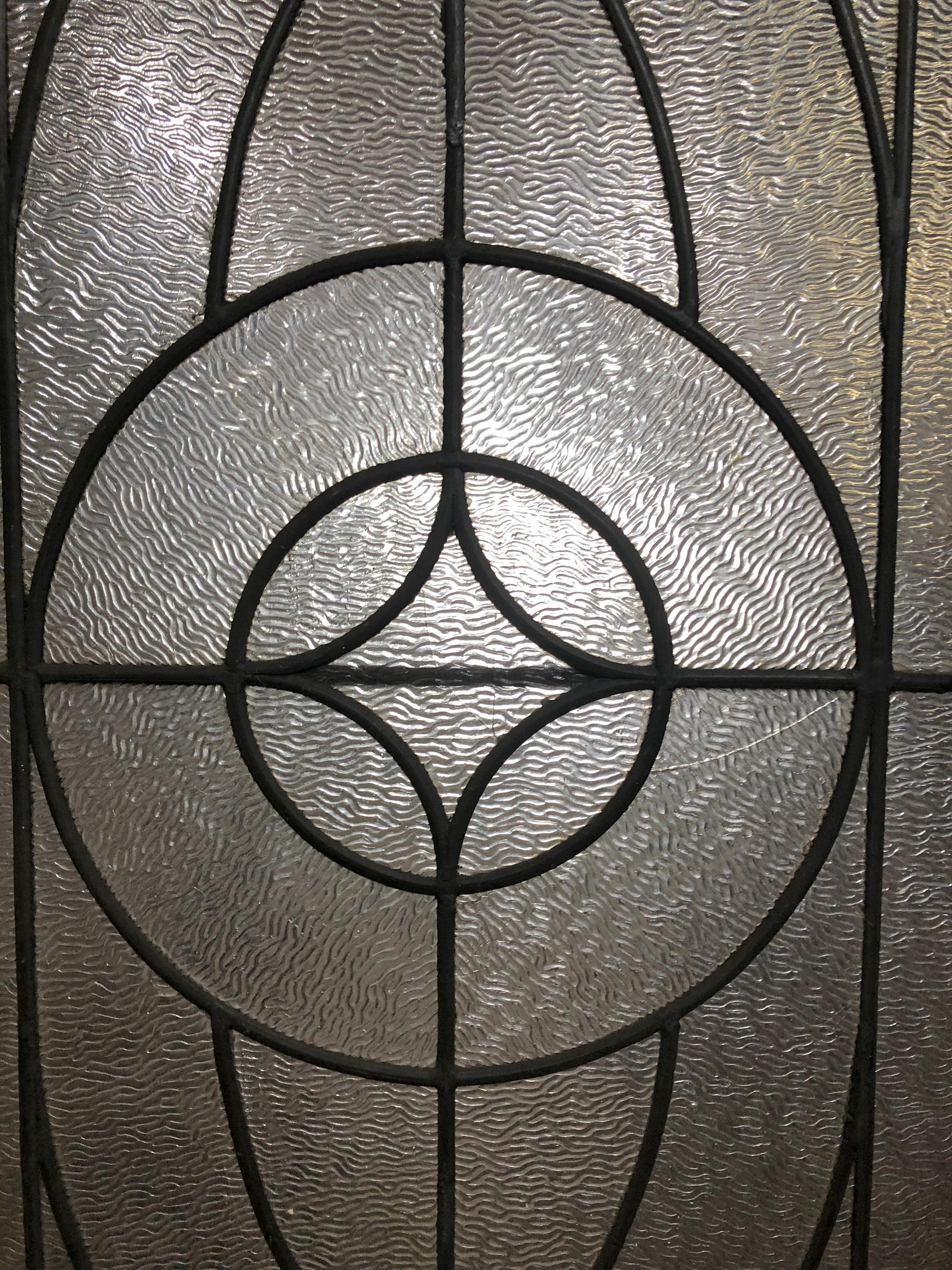 Parlor Doors w/ Leaded Design 24