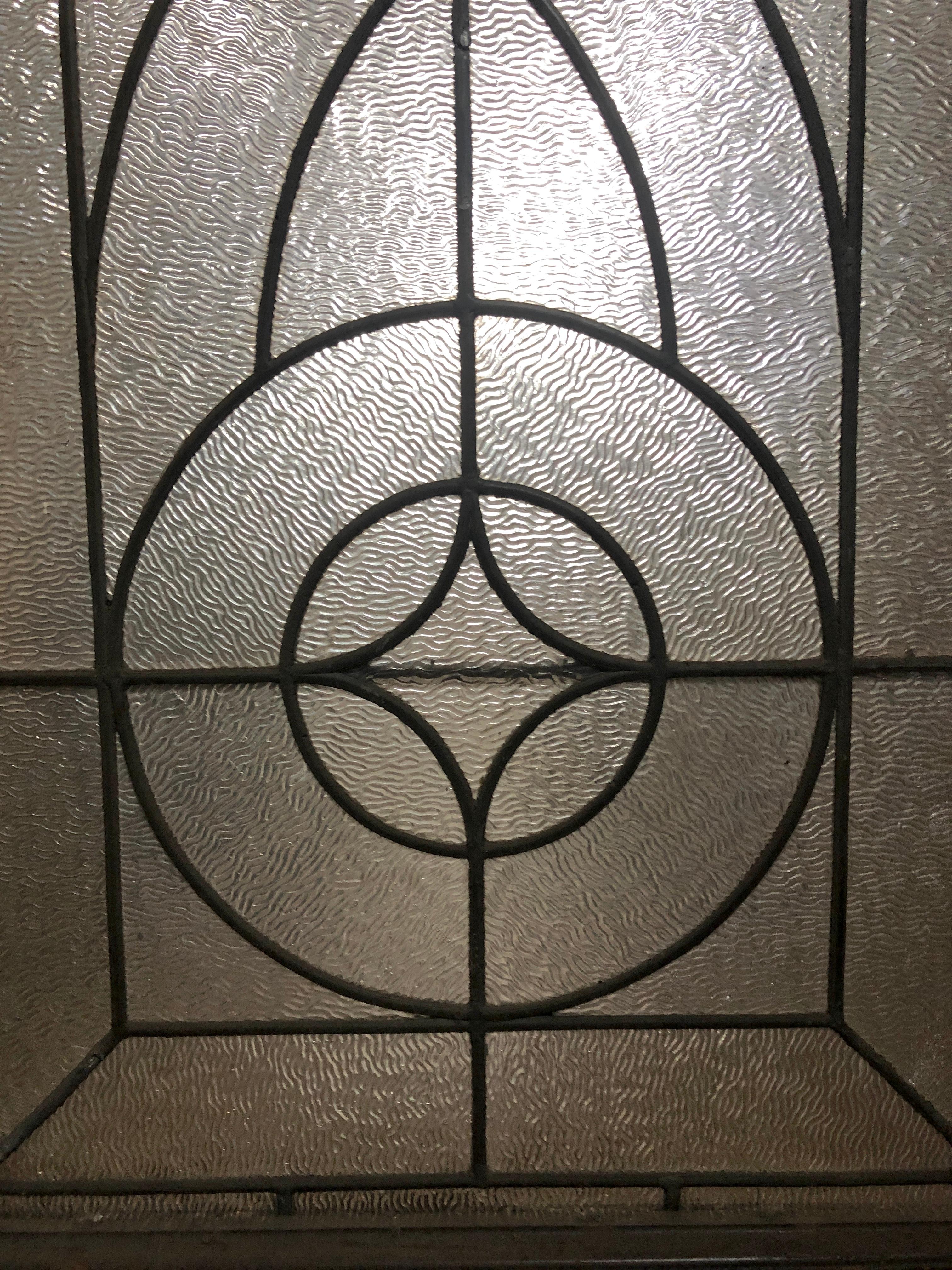 Parlor Doors w/ Leaded Design 24
