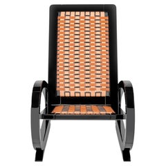 Parma Handcrafted Armchair with Leather Mesh Body