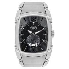 Parmigian Fleurier Kalpa XL Black Dial Stainless Steel Watch